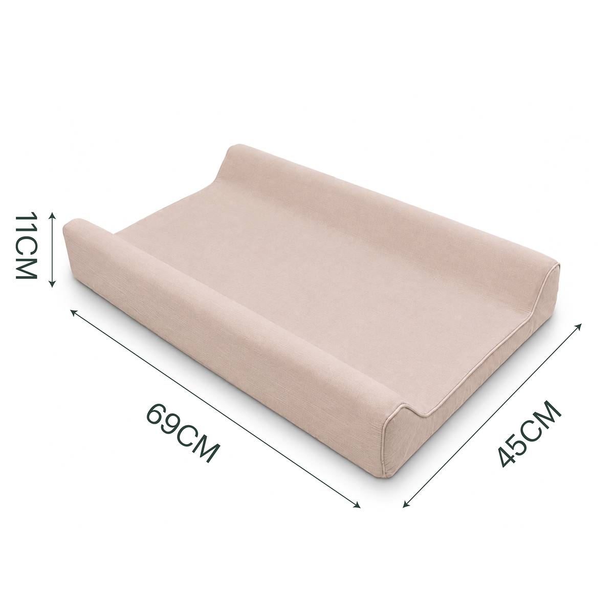 Wedge Muslin Changing Mat - Cashmere Mocha