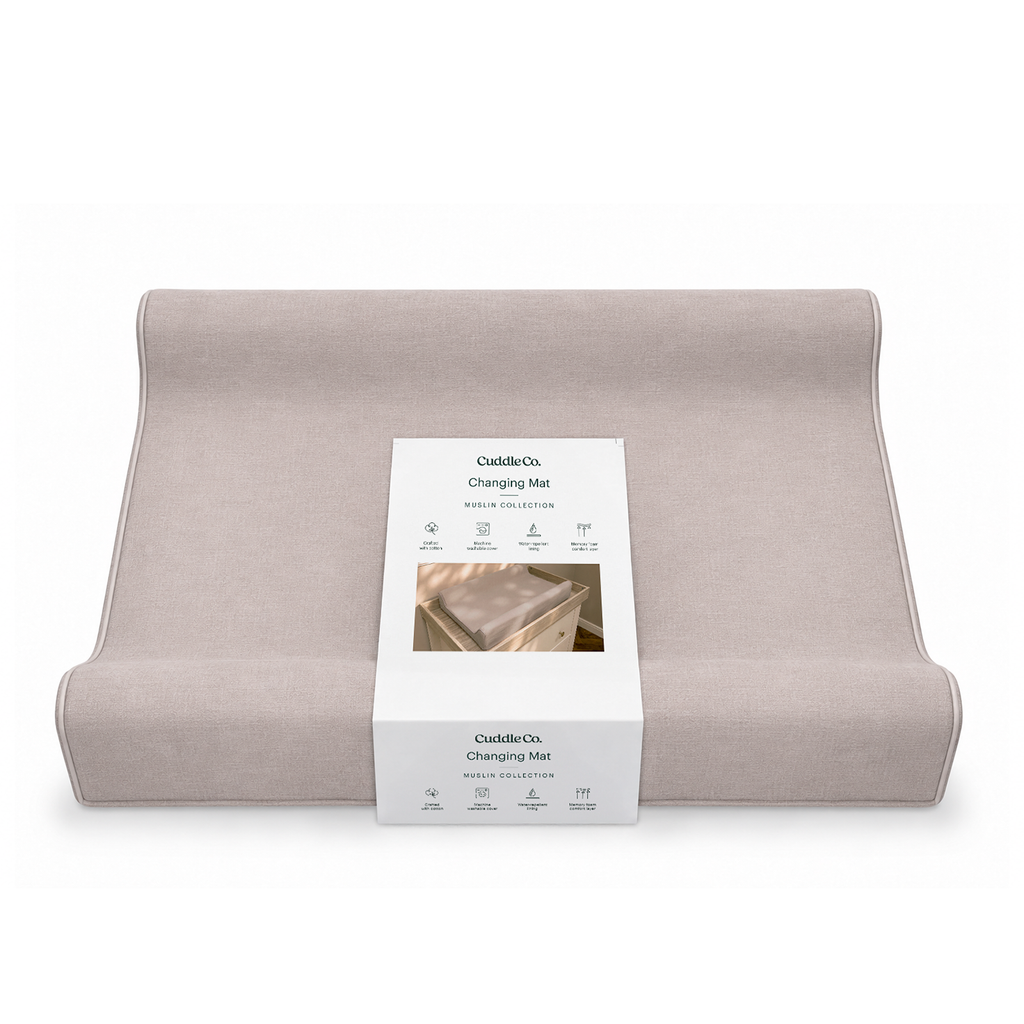 Wedge Muslin Changing Mat - Cashmere Mocha