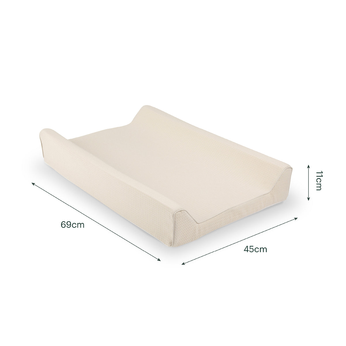 Wedge Changing Mat - Cashmere Waffle
