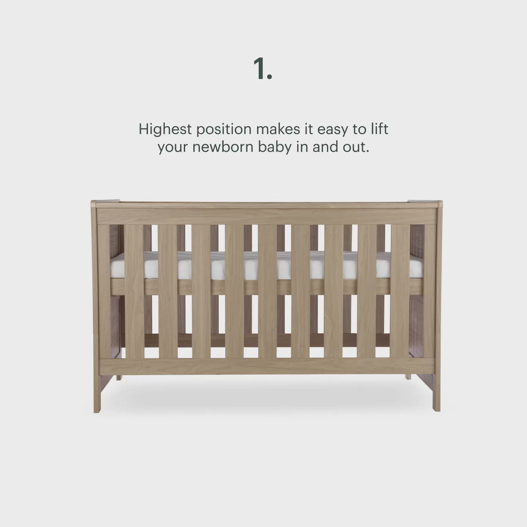 Burford 3 Piece Nursery Furniture Set - Oak