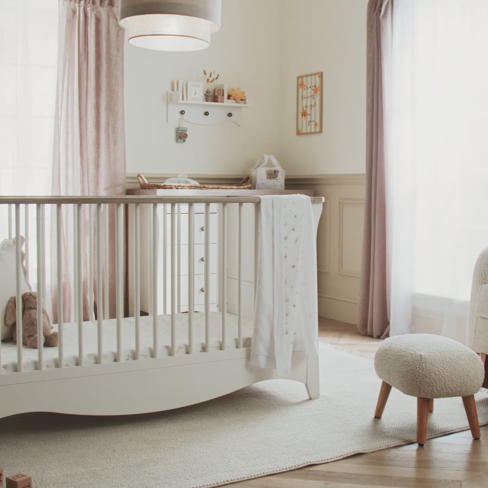 Clara Luxe 3 Piece Furniture Set - White & Ash