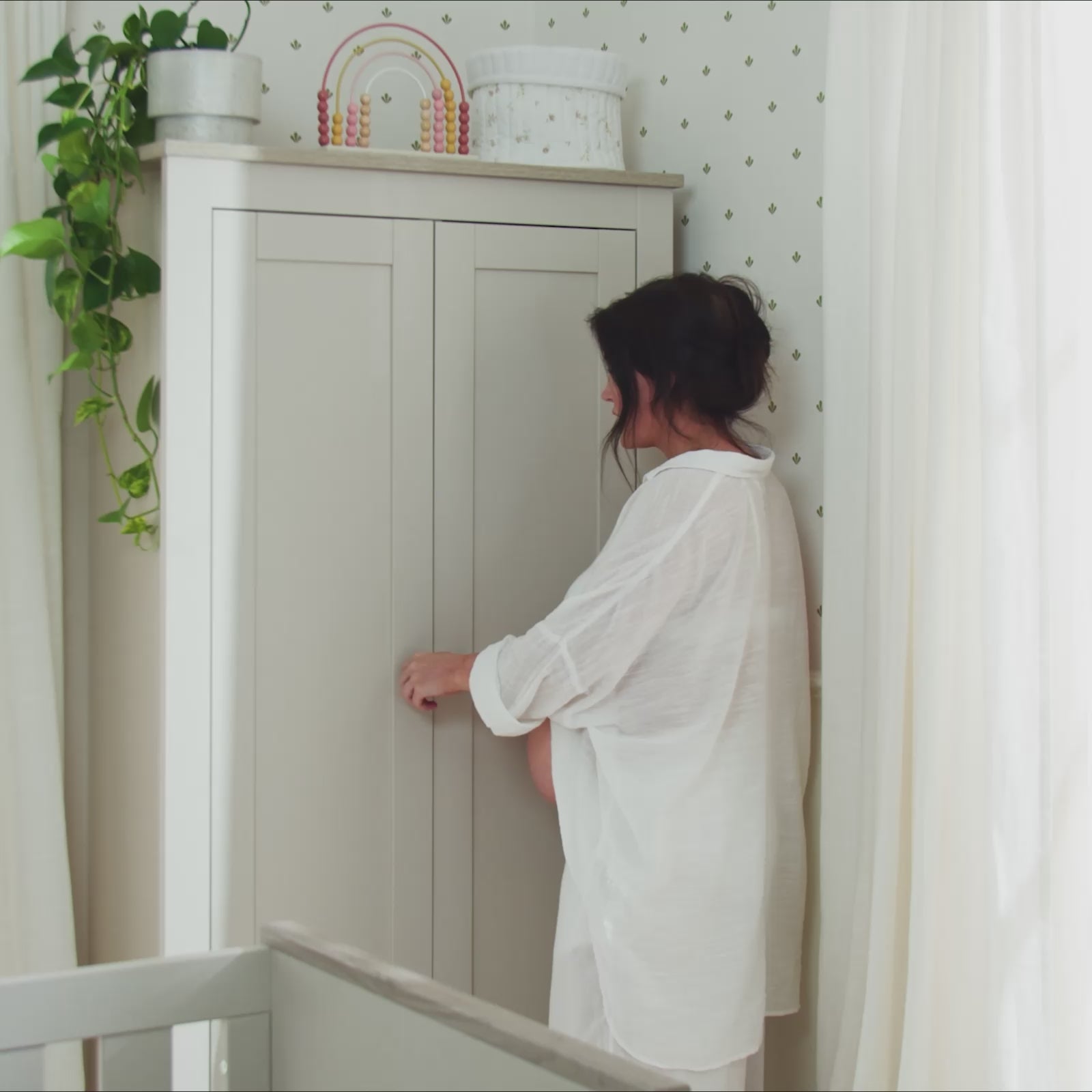 Luna 2 Door Double Wardrobe - Cashmere & Ash