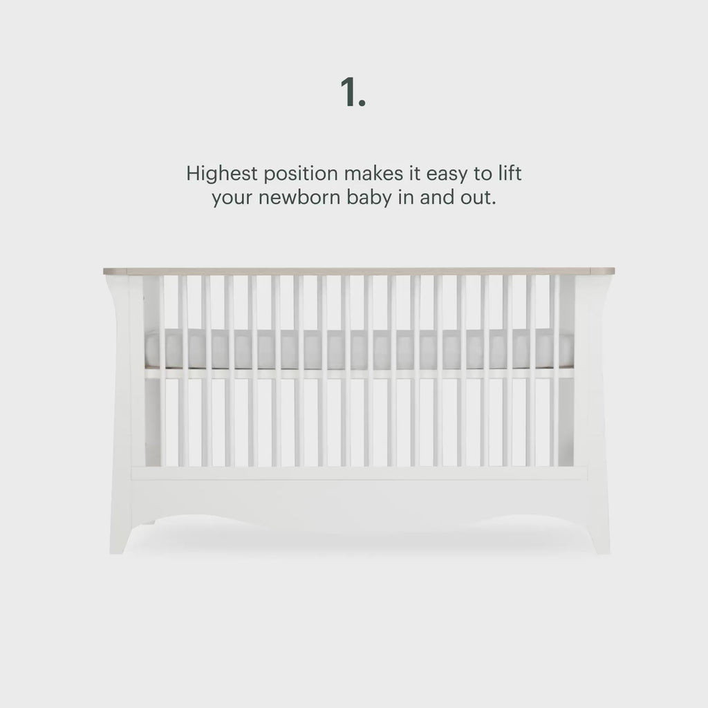 Clara Luxe 2 Piece Furniture Set - White & Ash