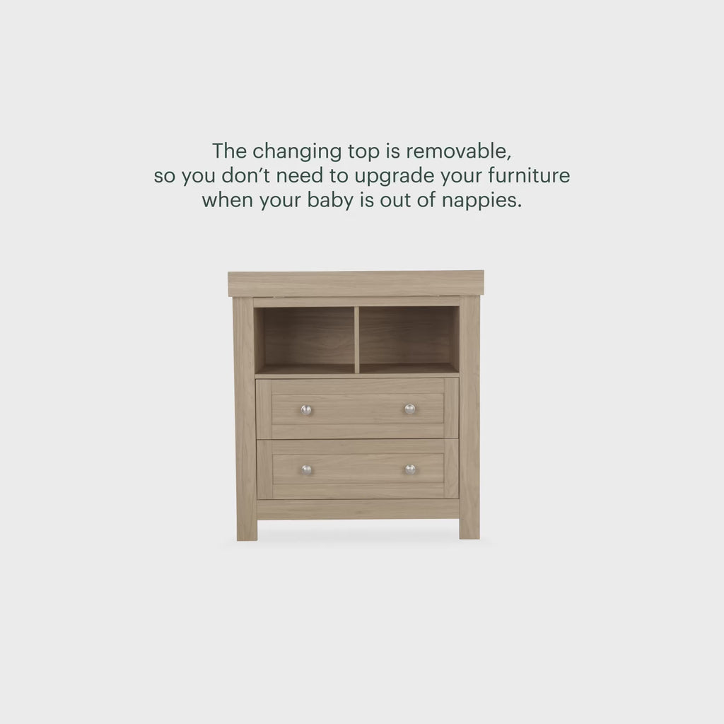 Burford Dresser Changer - Oak