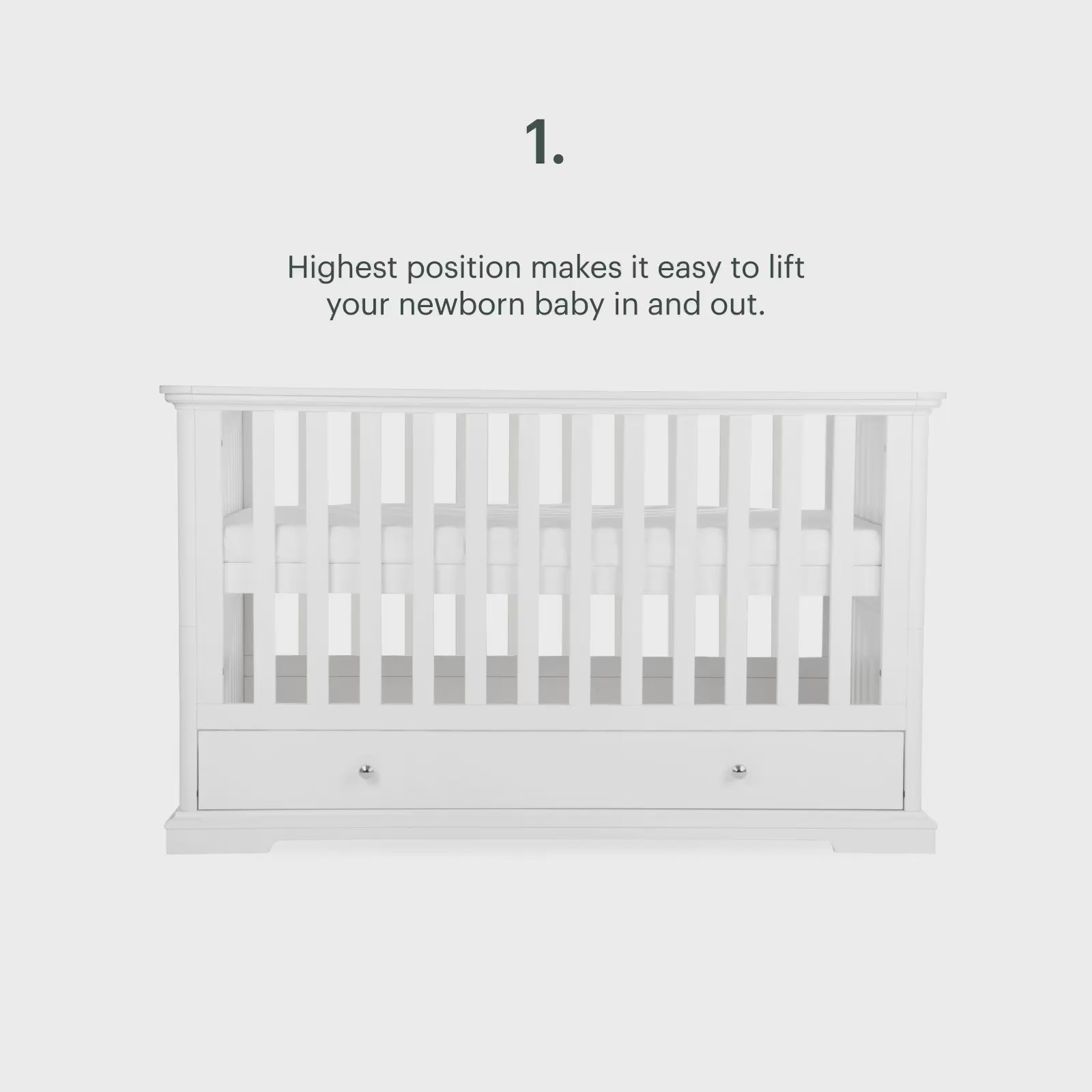 Beaumont 3 Piece Nursery Furniture Set - White