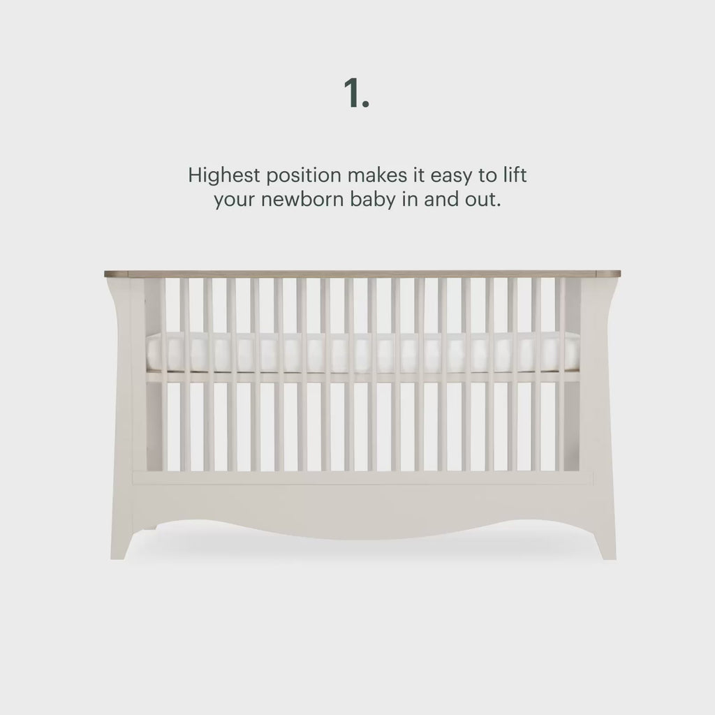 Clara 3 Piece Nursery Furniture Set - Cashmere & Ash