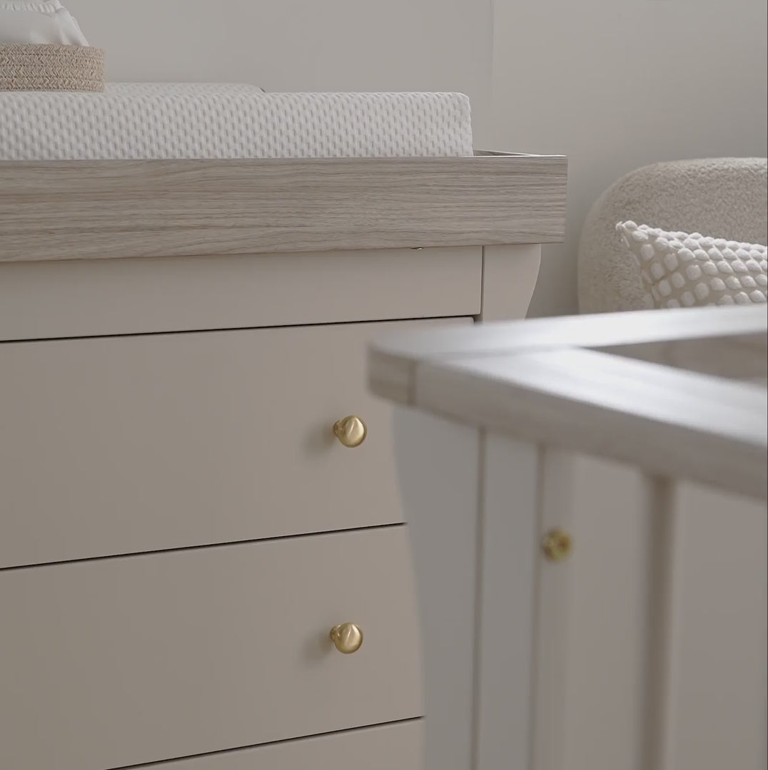 Clara Dresser Changer - Cashmere & Ash