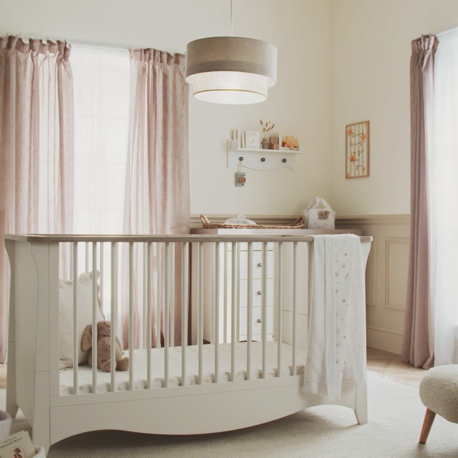 Clara Luxe 2 Piece Furniture Set - White & Ash