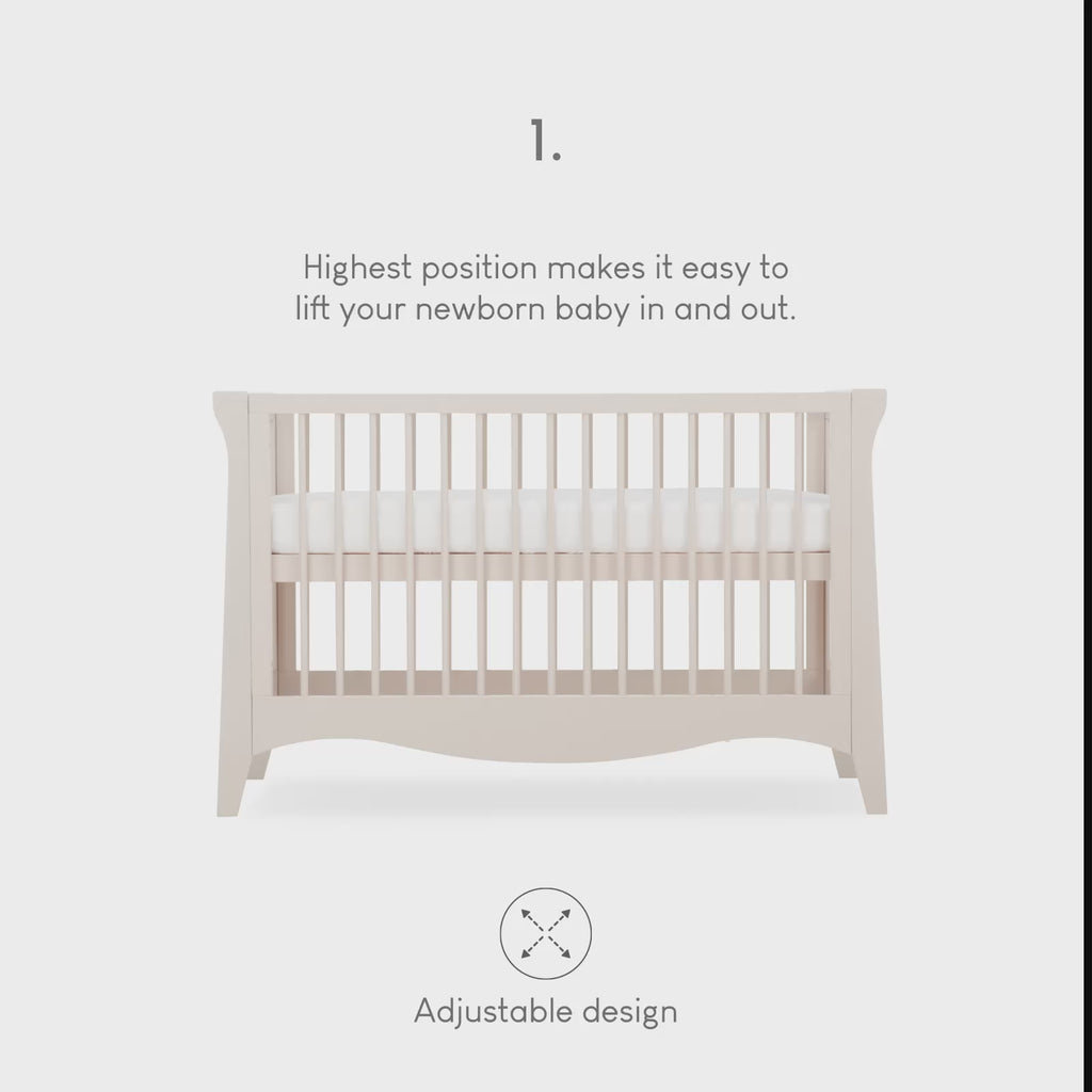 Clara Mini 2 Piece Nursery Furniture Set - Cashmere