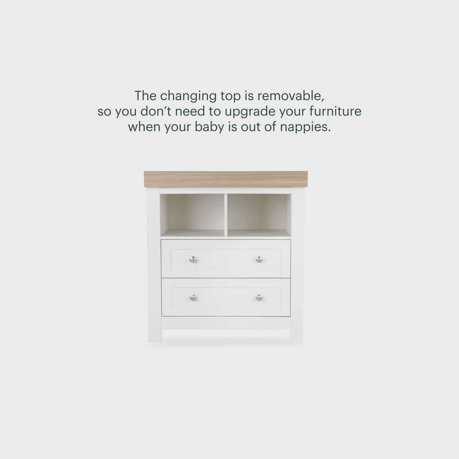 Burford Dresser Changer - White & Oak