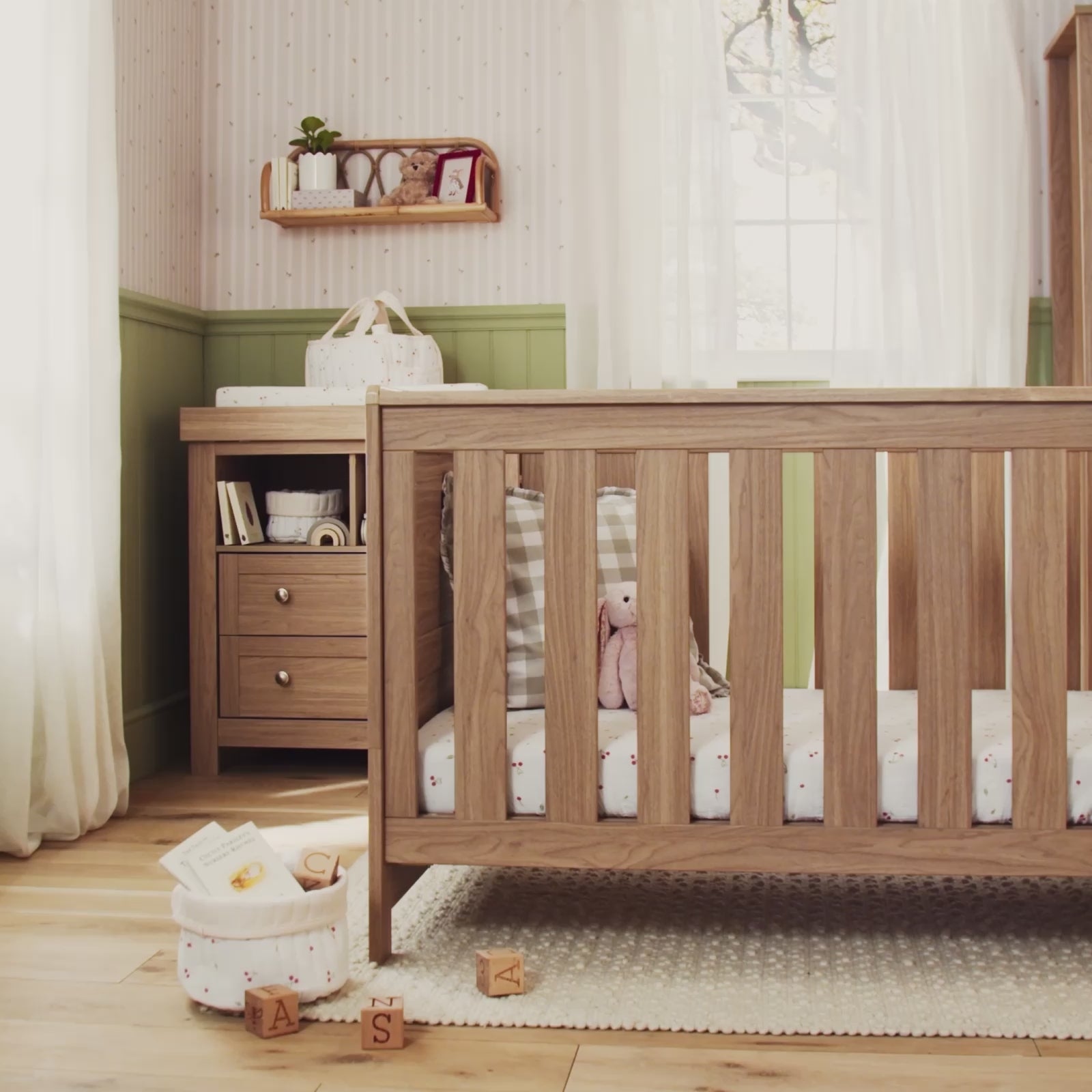 Burford 2 Piece Nursery Furniture Set - Oak
