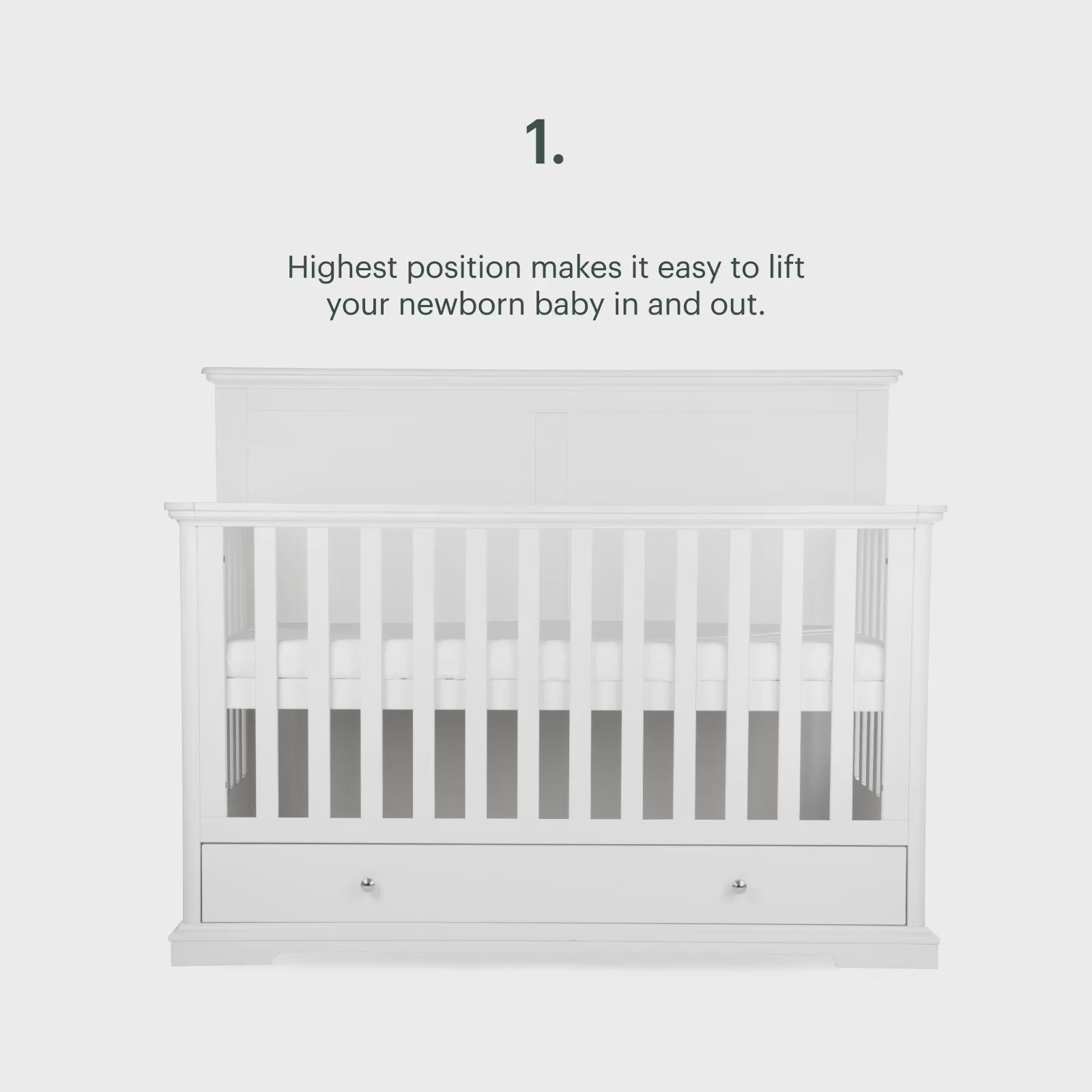 Beaumont Grand Cot Bed - White