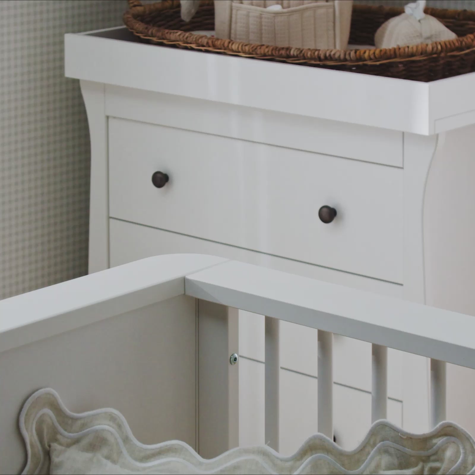 Clara 3 Piece Nursery Furniture Set - White