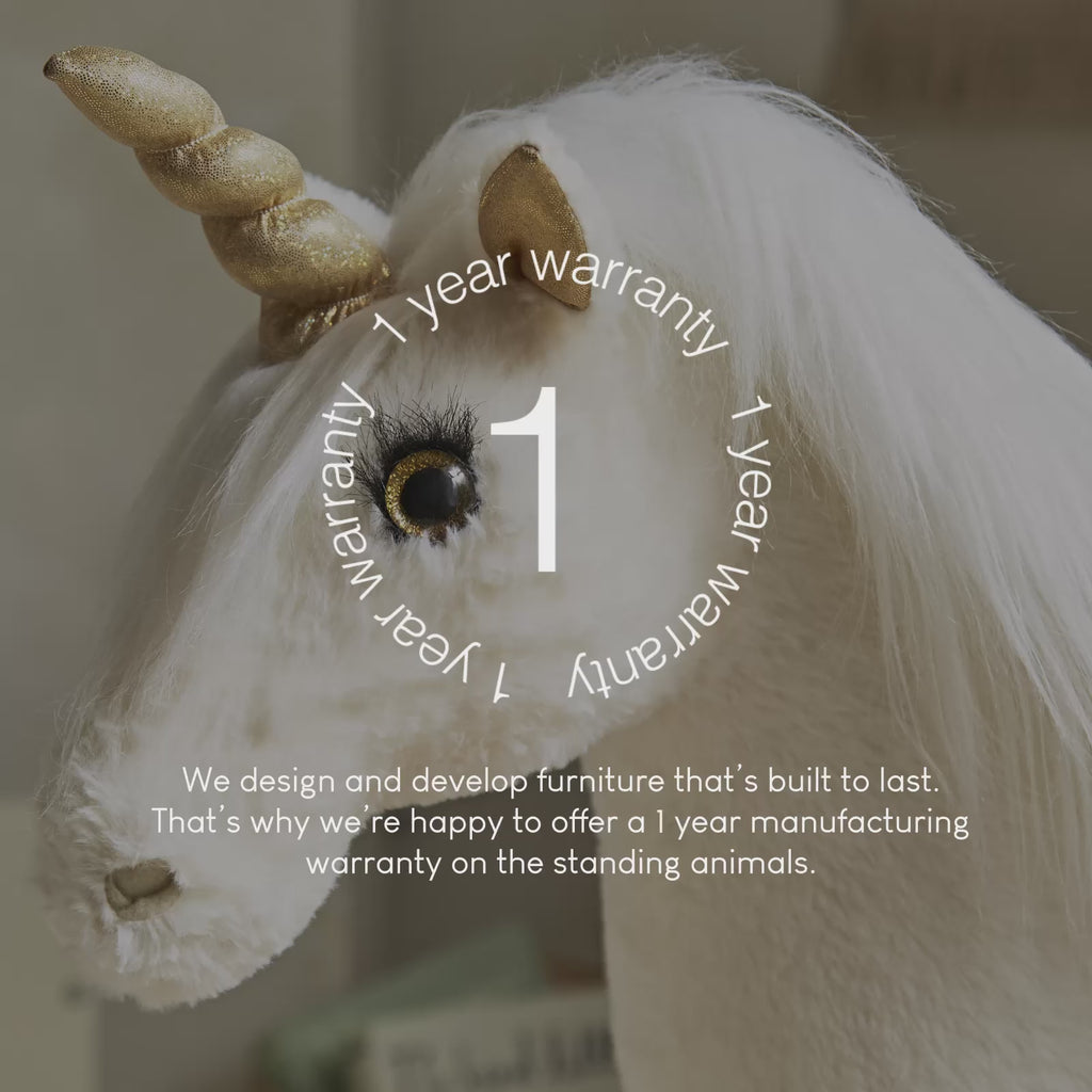 Standing Unicorn - Gold Dust