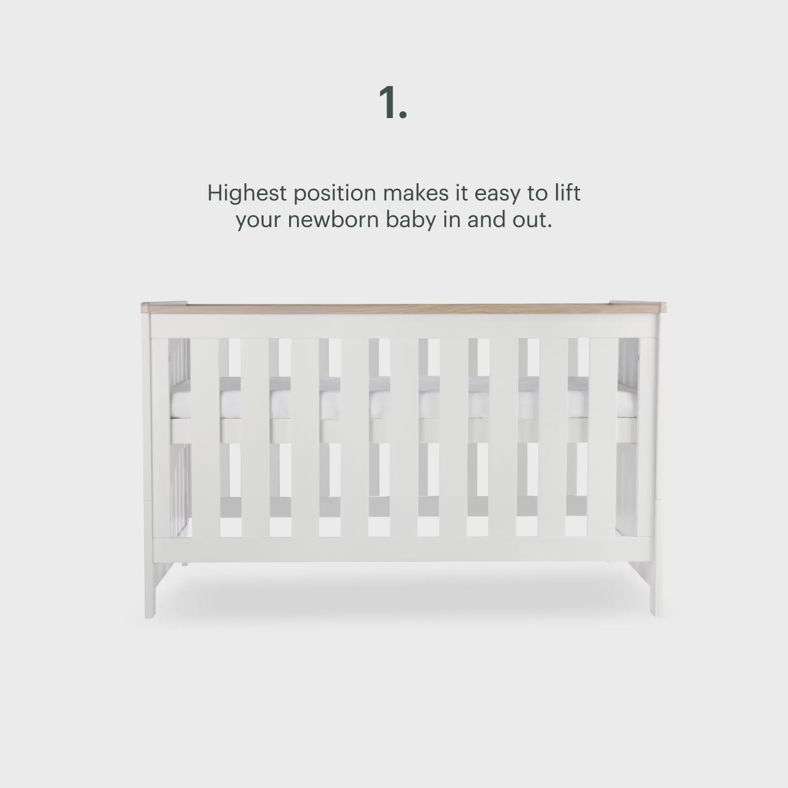 Burford 3 Piece Nursery Furniture Set - White & Oak
