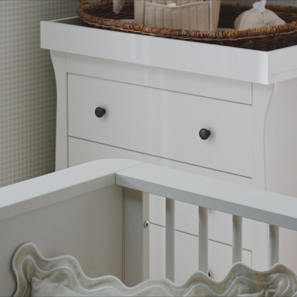 Clara 2 Piece Nursery Furniture Set - White