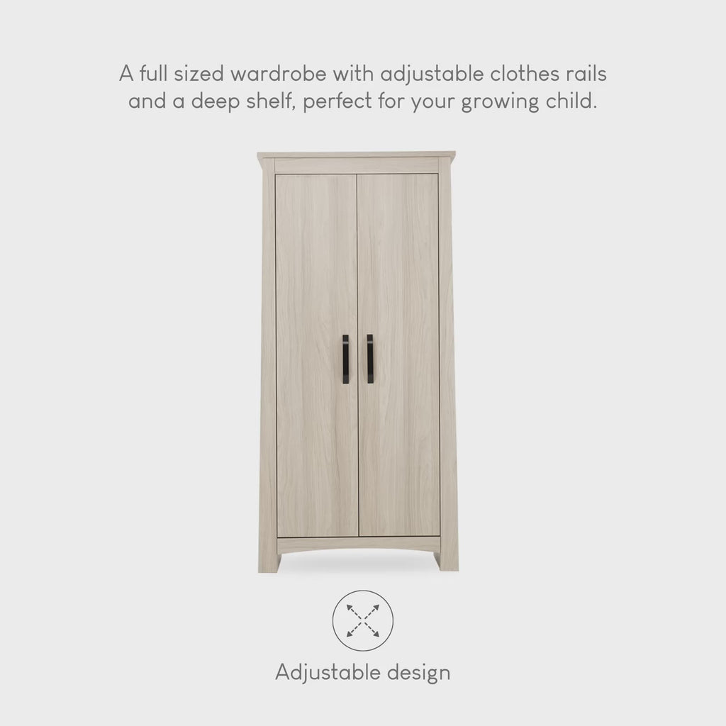 Isla Nursery Wardrobe - Ash