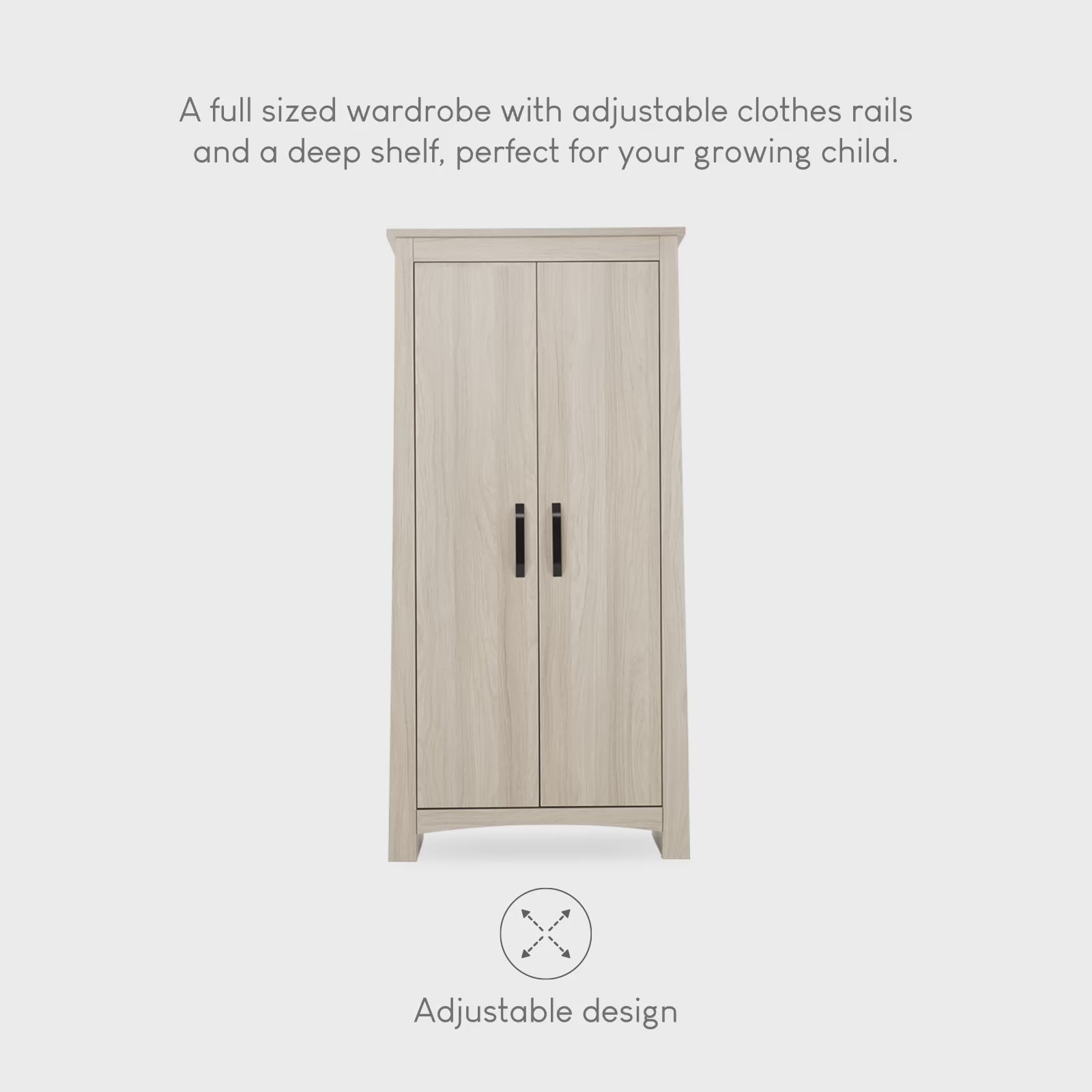 Isla Nursery Wardrobe - Ash