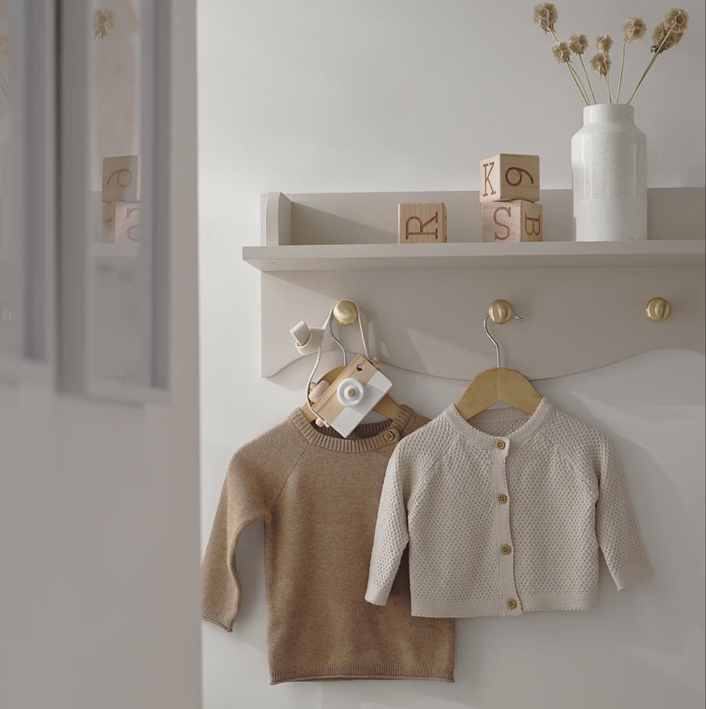 Clara Nursery Shelf - Cashmere & Ash