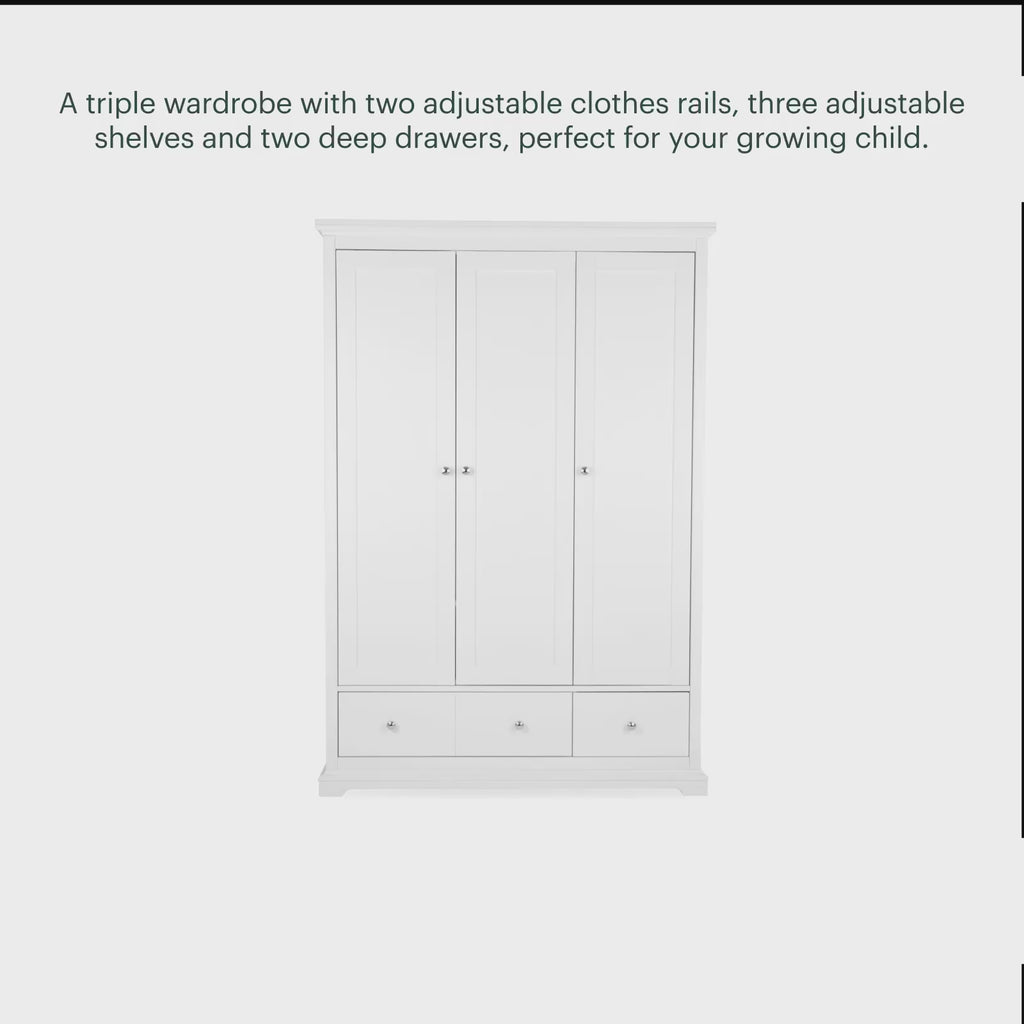 Information about a 3 door wardrobe