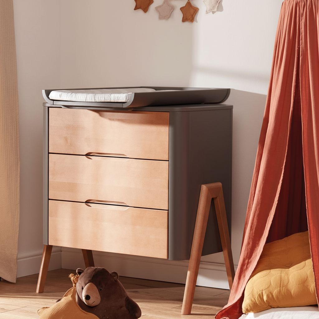 Torsten Dresser Changing Top Grey Teak