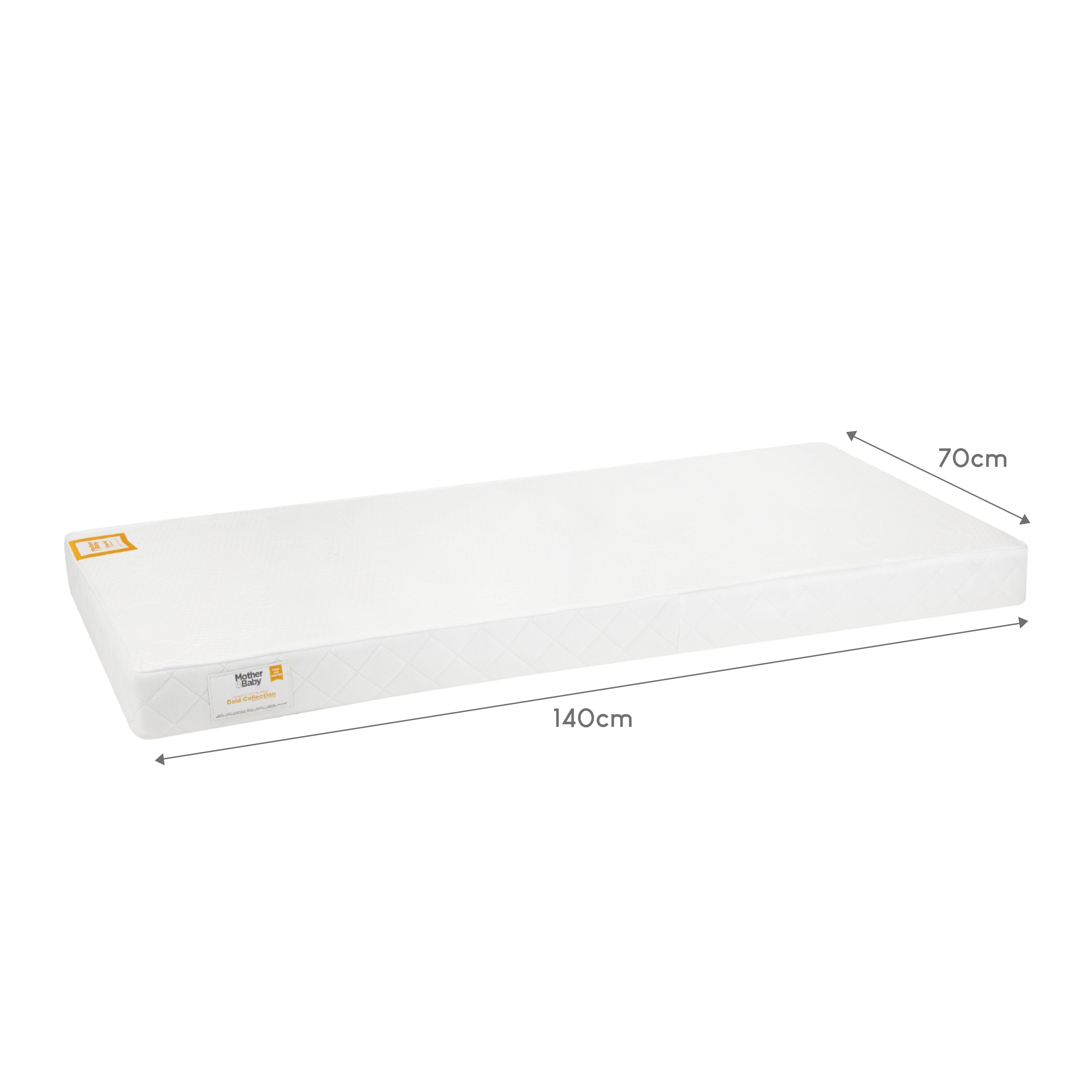Mother&Baby Pure Gold Anti-Allergy Coir Pocket Sprung Cot bed Mattress 140 x 70cm Mattresses Mother&Baby 