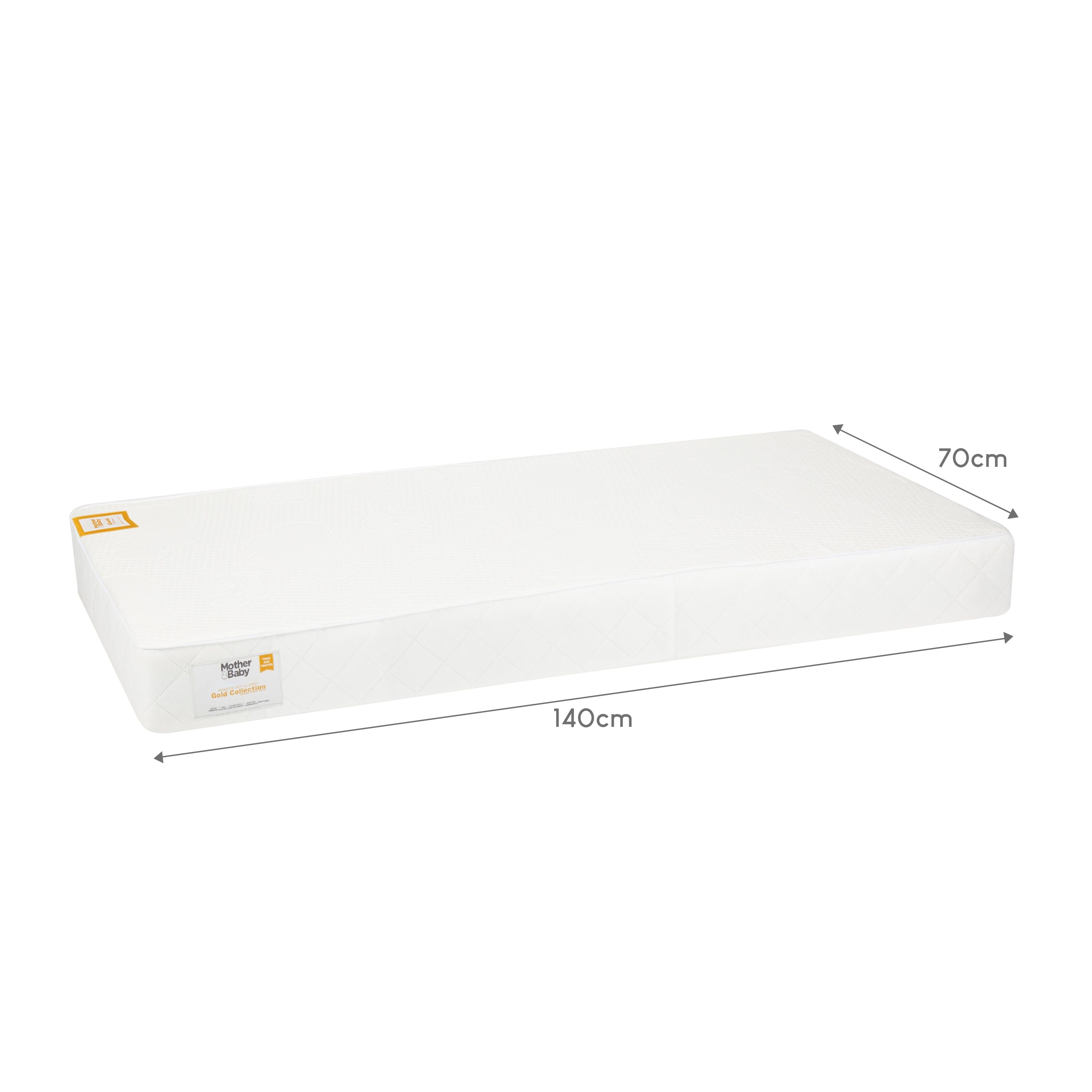 Mother&Baby Rose Gold Anti-Allergy Sprung Cot Bed Mattress 140 x 70cm Mattresses Mother&Baby 