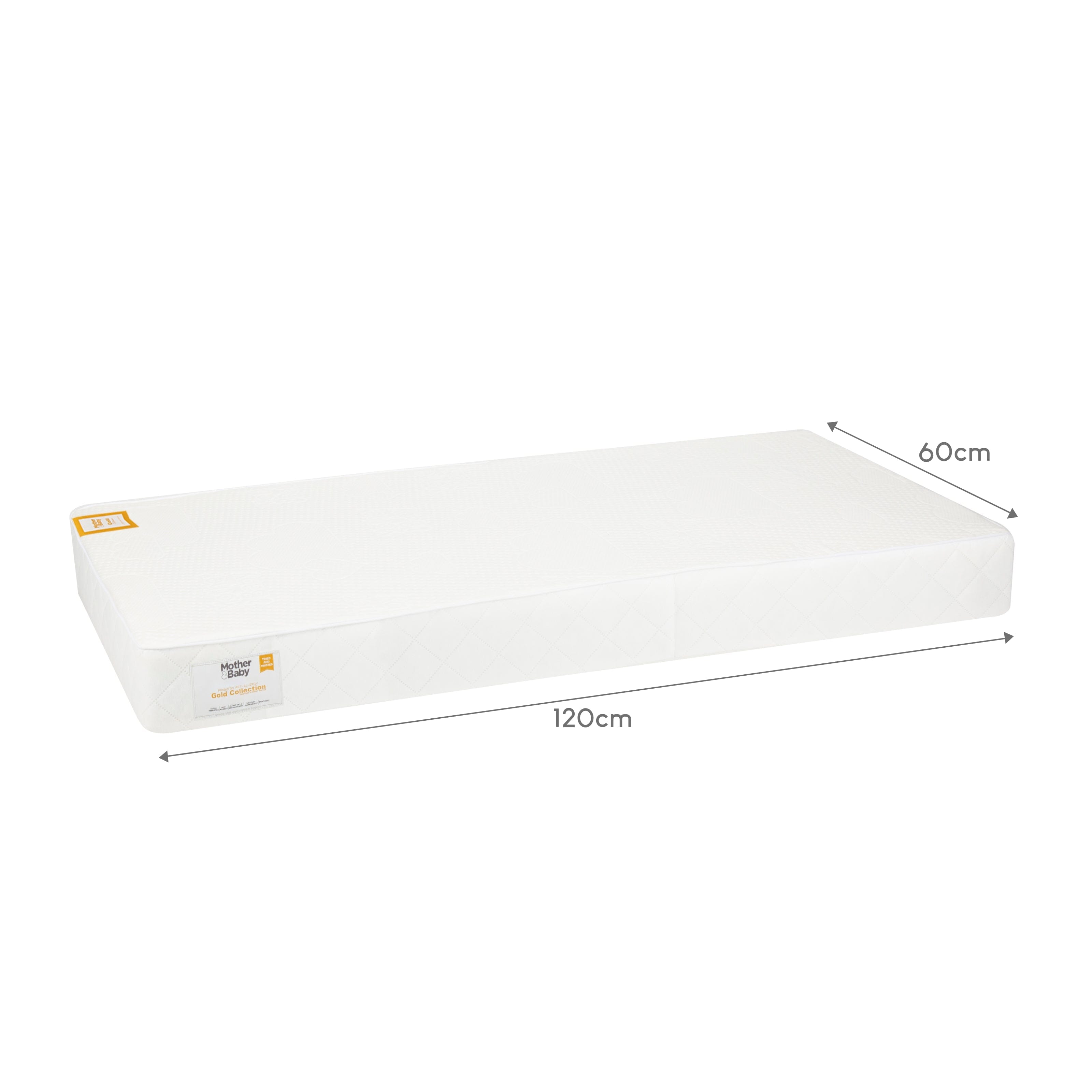 Mother&Baby Rose Gold Anti-Allergy Sprung Cot Mattress 120 x 60cm Mattresses Mother&Baby 