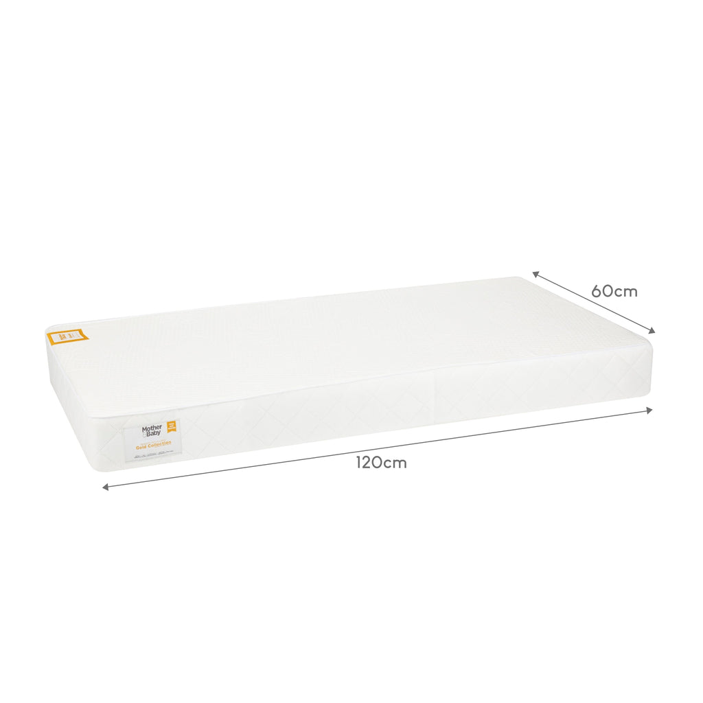 Mother&Baby Rose Gold Anti-Allergy Sprung Cot Mattress 120 x 60cm Mattresses Mother&Baby 