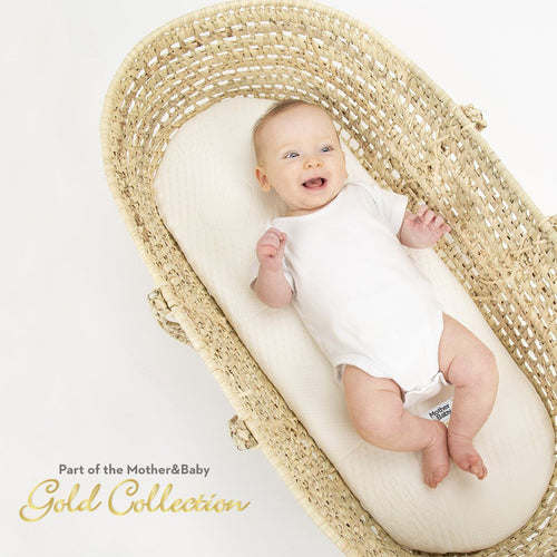 Mother&Baby First Gold Anti-Allergy Foam Moses Basket Small 66 x 28cm Mother & Baby 