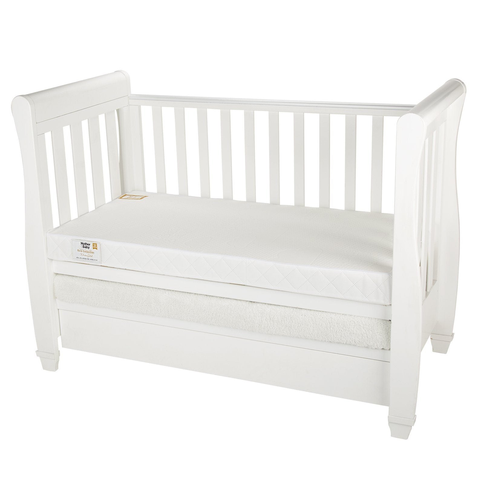 Mother&Baby White Gold Anti-Allergy Pocket Sprung Cot Mattress 120 x 60cm Mother & Baby 