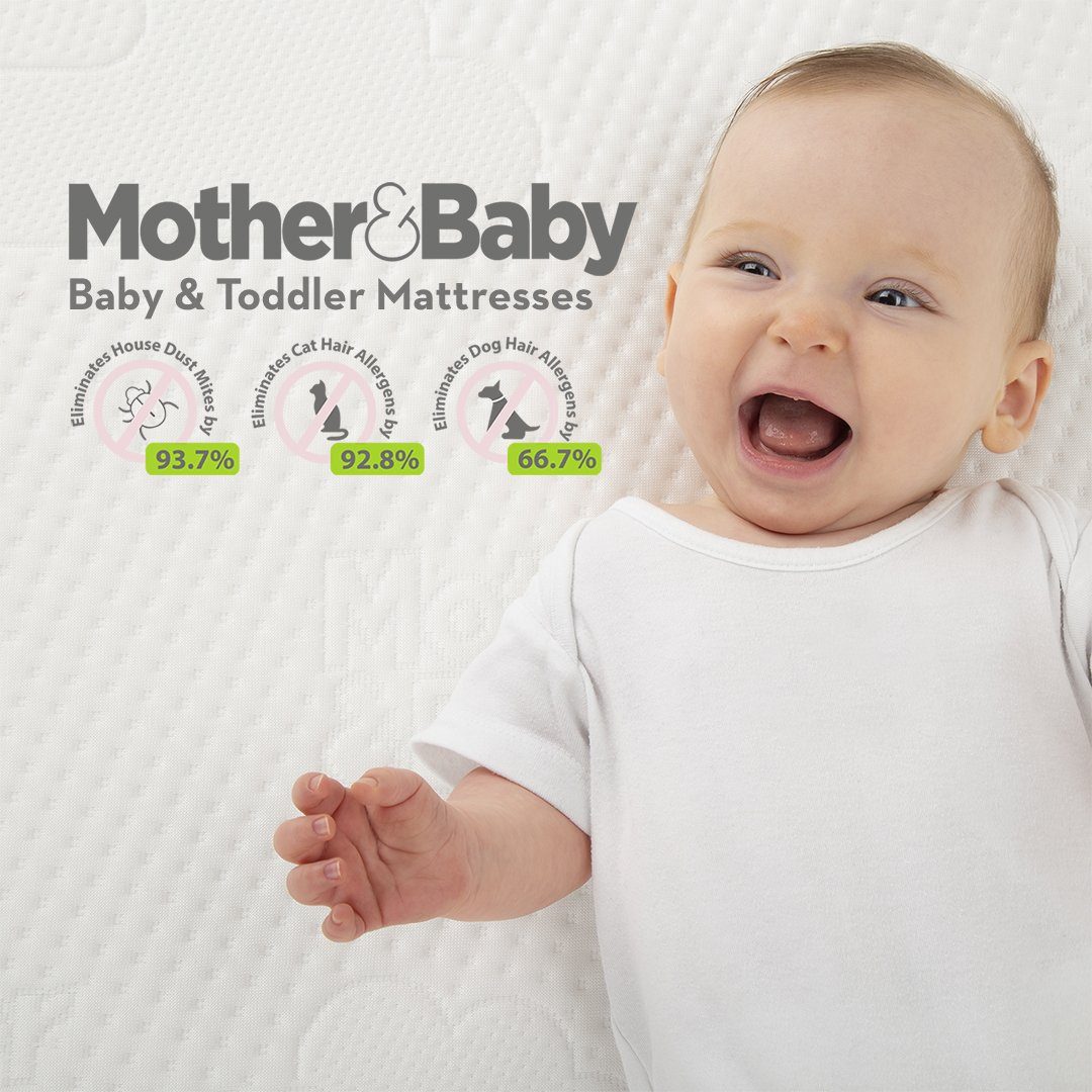 Mother&Baby Rose Gold Anti-Allergy Sprung Cot Mattress 120 x 70cm Mother & Baby 
