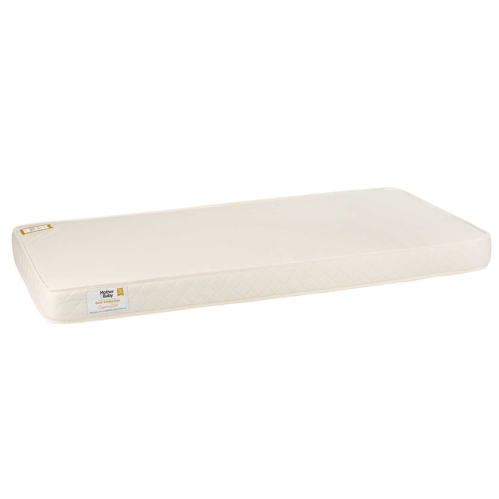 Mother Baby Organic Gold Chemical Free Cot Mattress 120 x 60cm