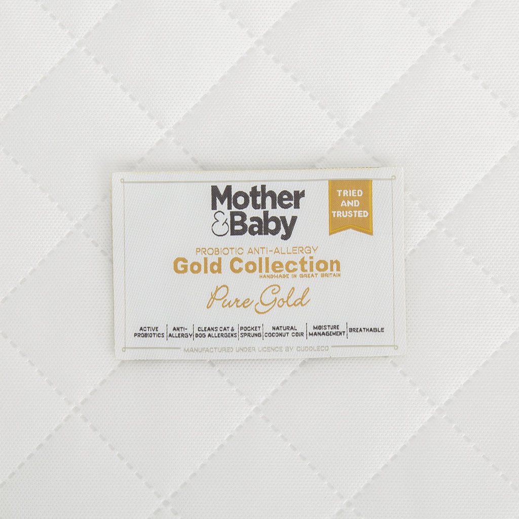 Mother&Baby Pure Gold Anti-Allergy Coir Pocket Cot bed Mattress 140 x 70cm Mother & Baby 