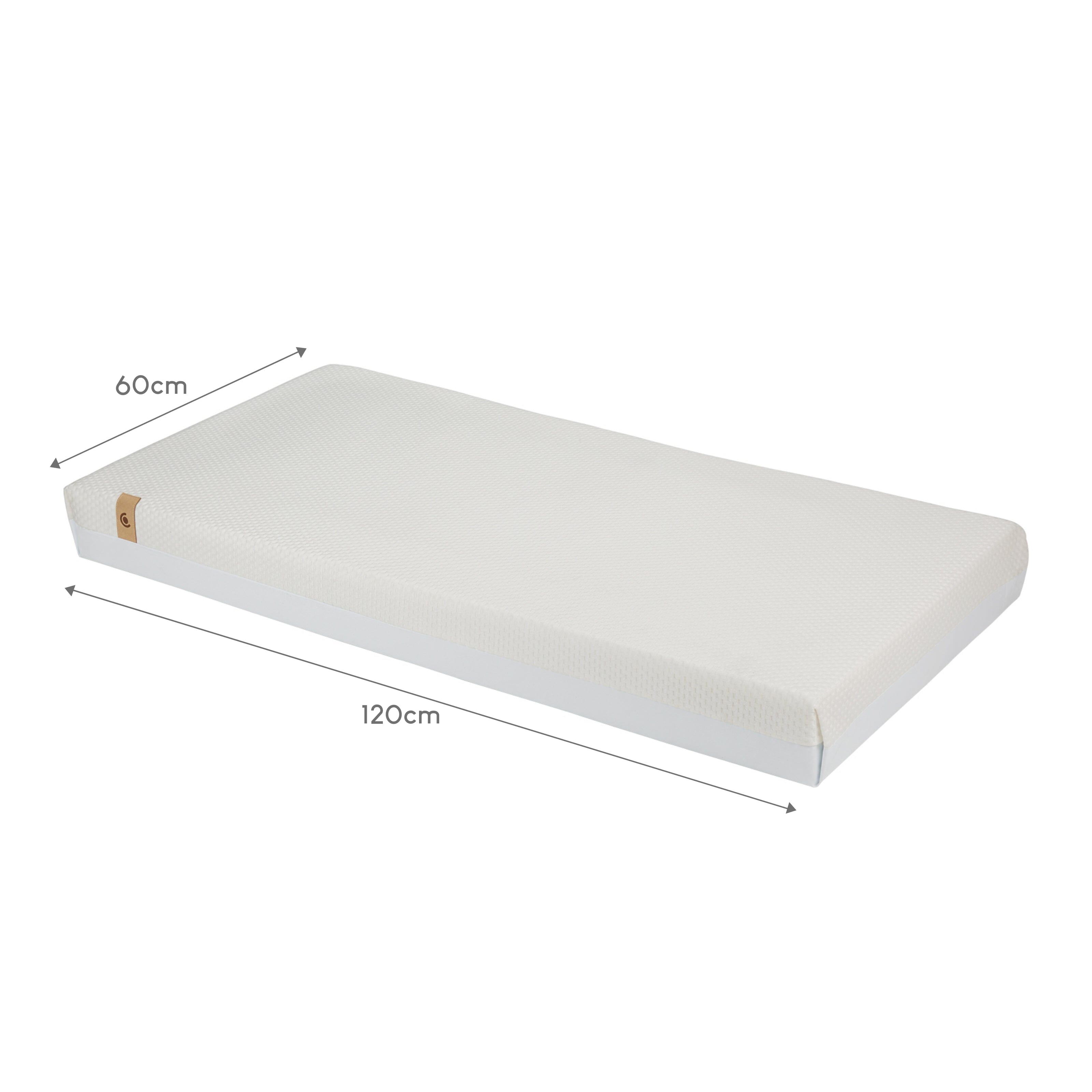 Harmony Hypo Allergenic Bamboo Sprung Cot Mattress 120 x 60cm