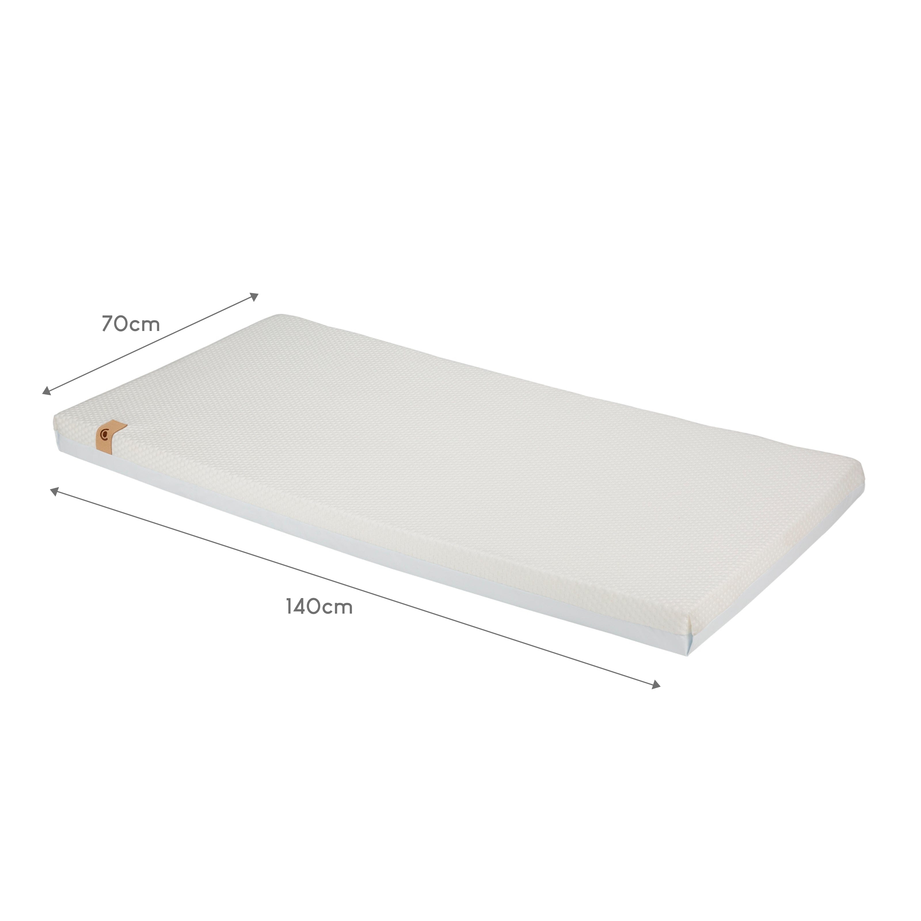 Lullaby Hypo Allergenic Bamboo Foam Cot Bed Mattress CuddleCo