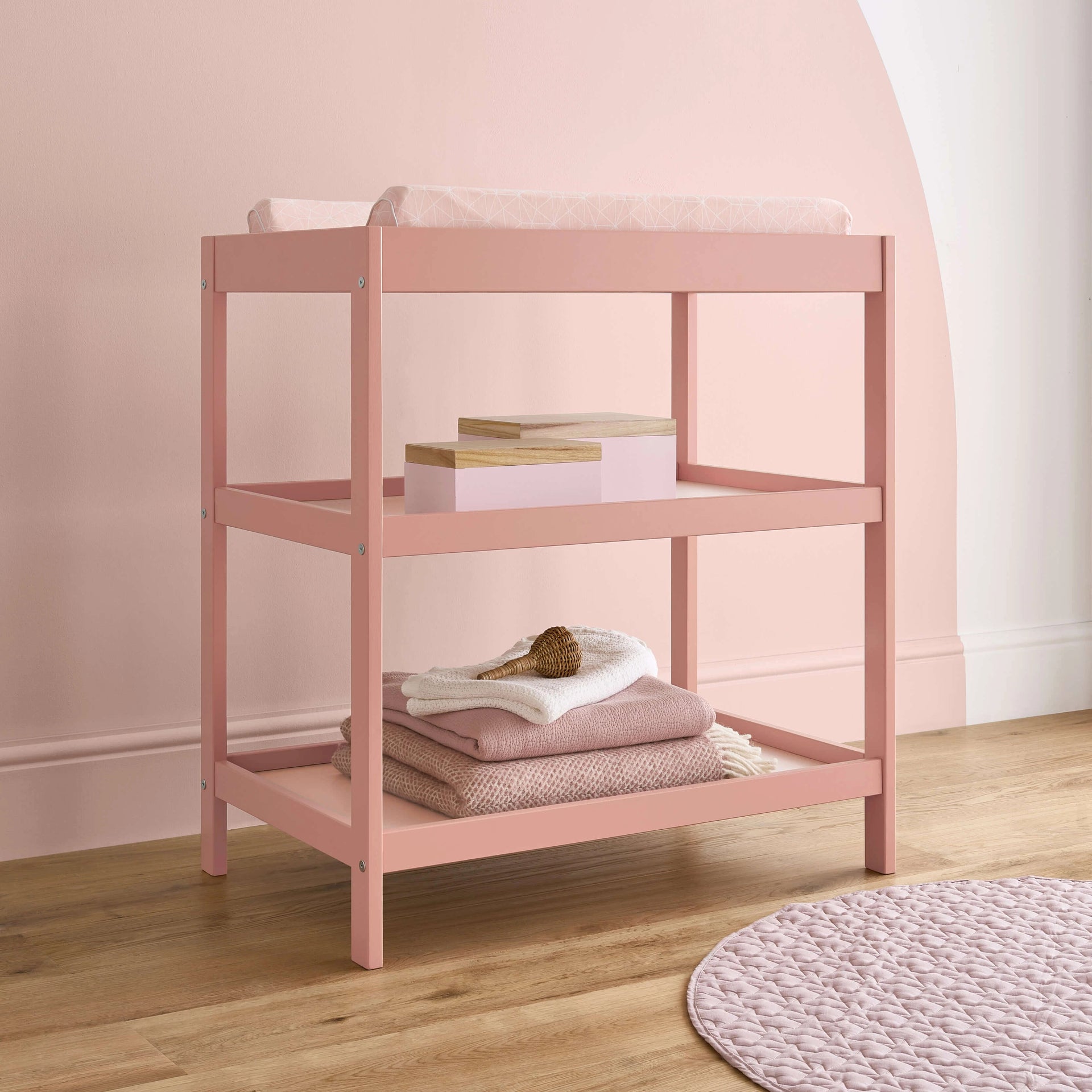 Nola Changing Table Blush Pink