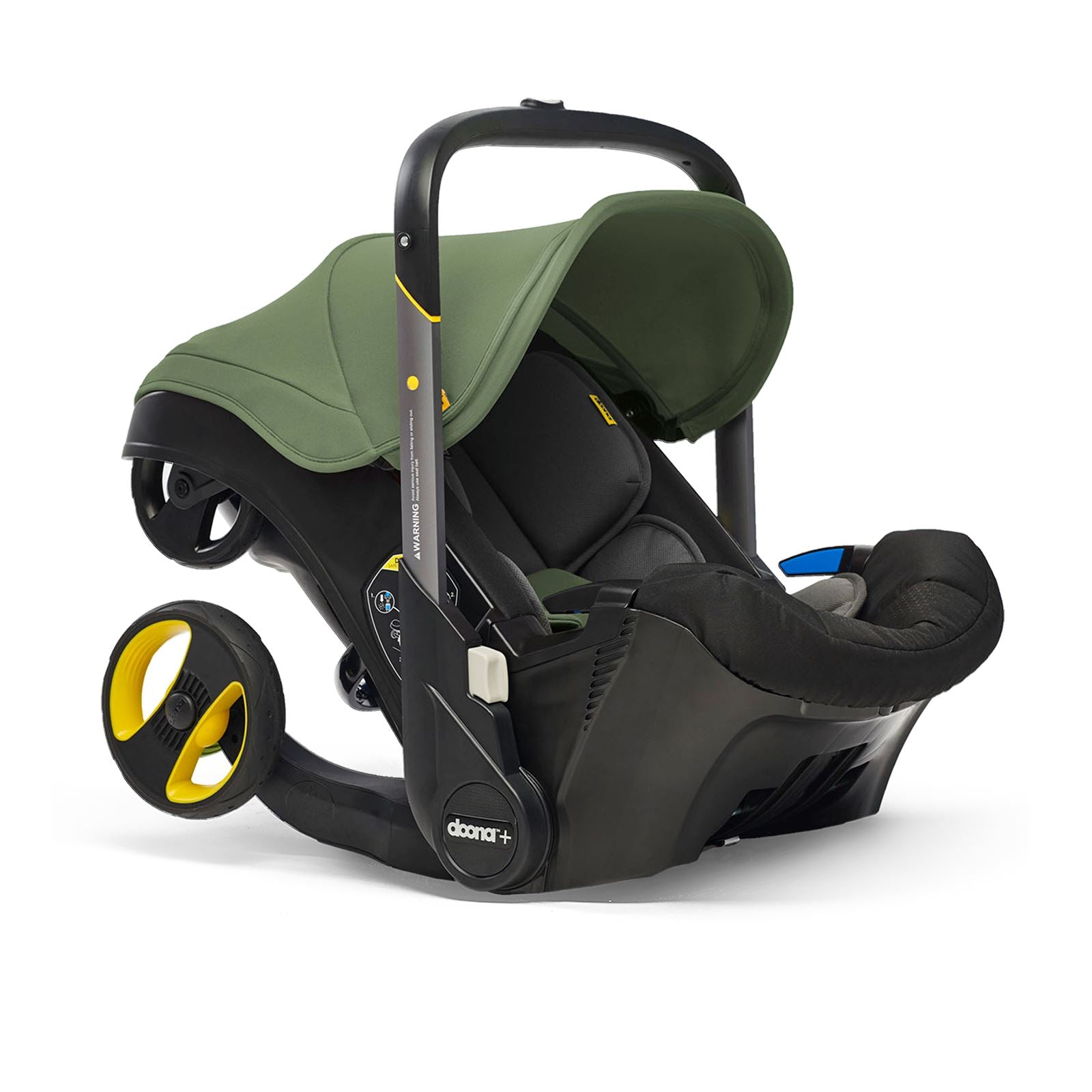 Baby carrier that converts to stroller outlet
