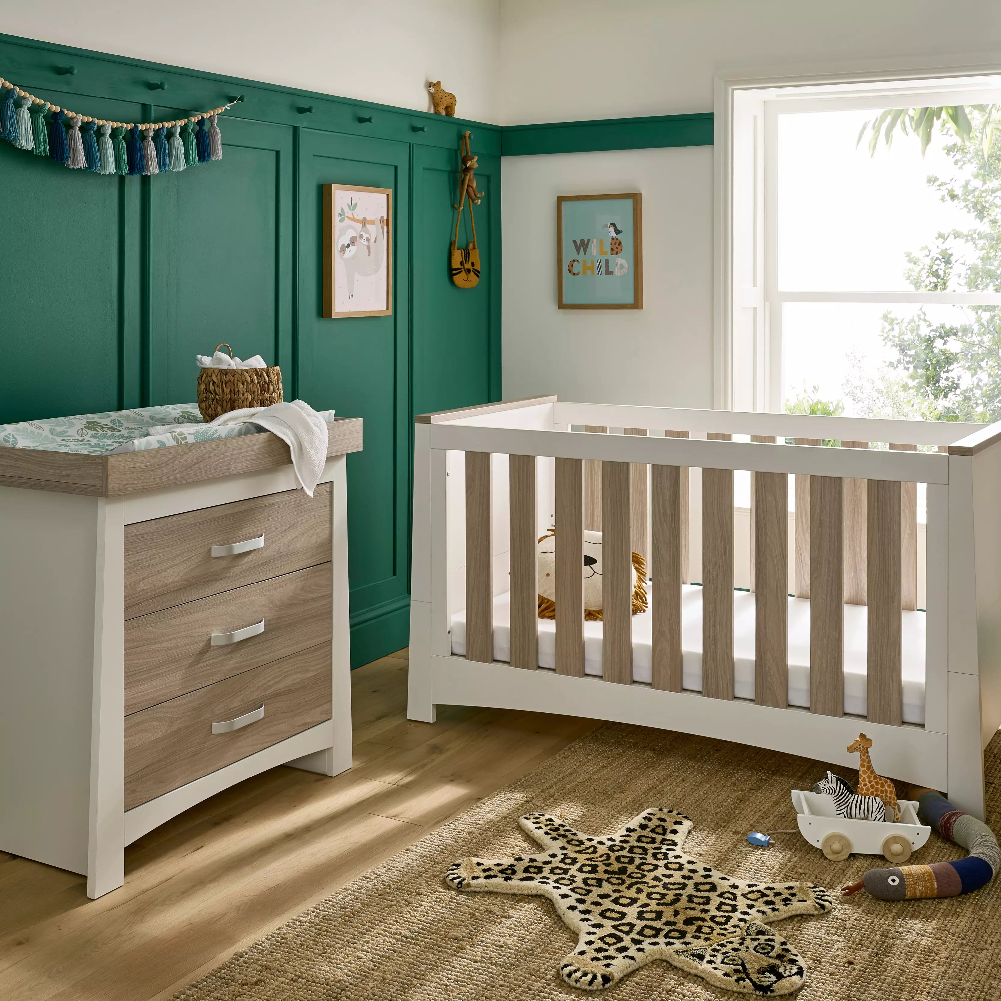 Ada 2 Piece Nursery Furniture Set White Ash