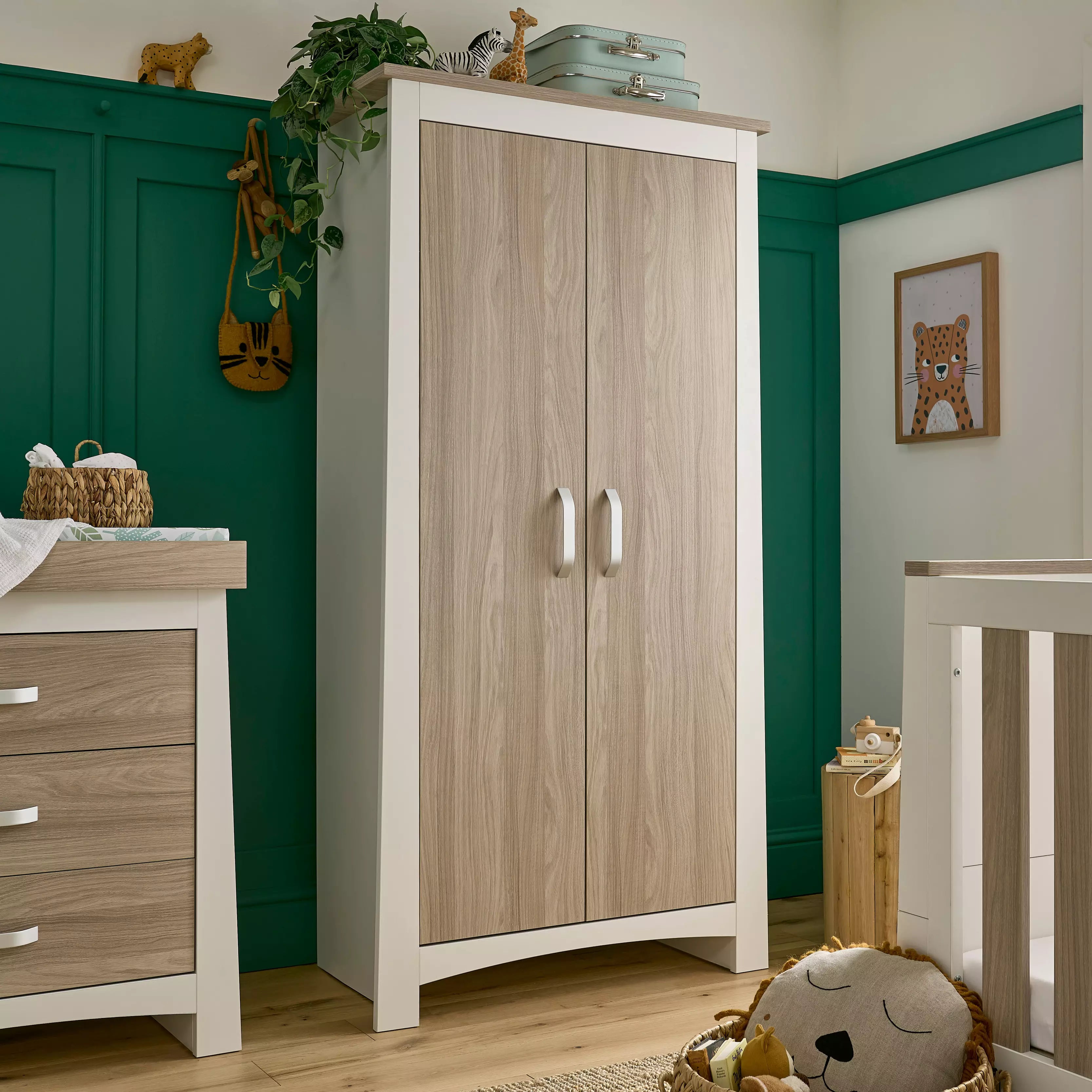 Ada Nursery Wardrobe White Ash
