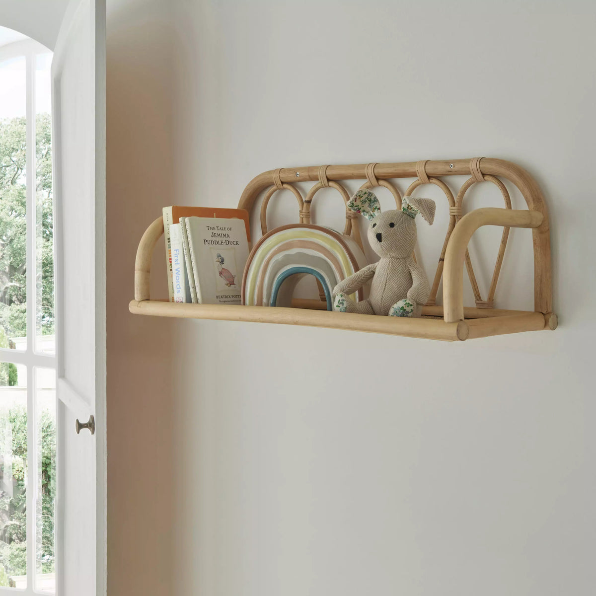 Aria Rattan Shelf Small