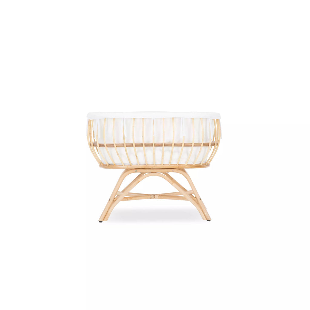 Aria Crib - Rattan Cribs & Toddler Beds CuddleCo 