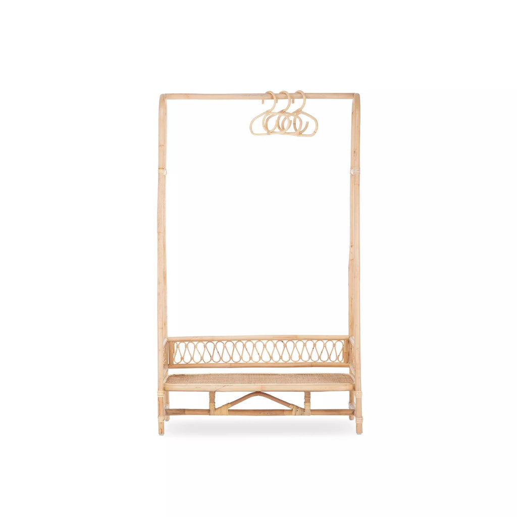 Aria rattan children's clothing rail CuddleCo 