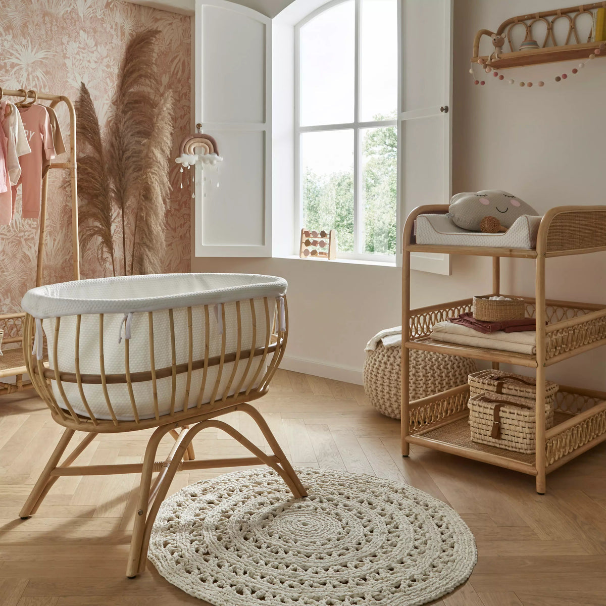Aria 2 Piece Nursery Furniture Set Rattan