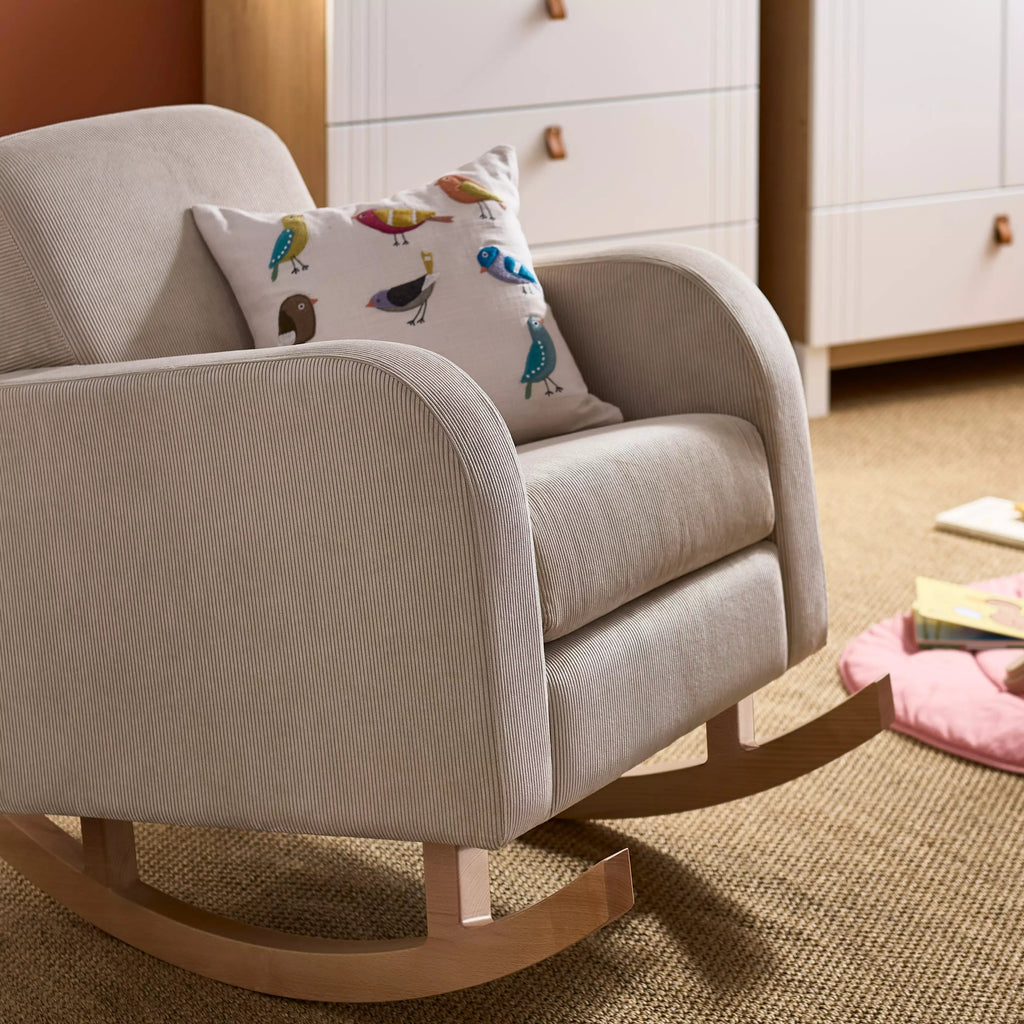 Etta Nursing Chair - Sand Rocking Chairs CuddleCo 