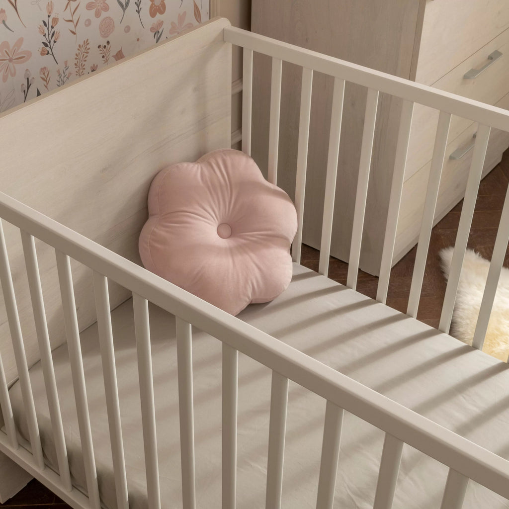 Freya Cot Bed - Coastal White Cribs & Toddler Beds CuddleCo 