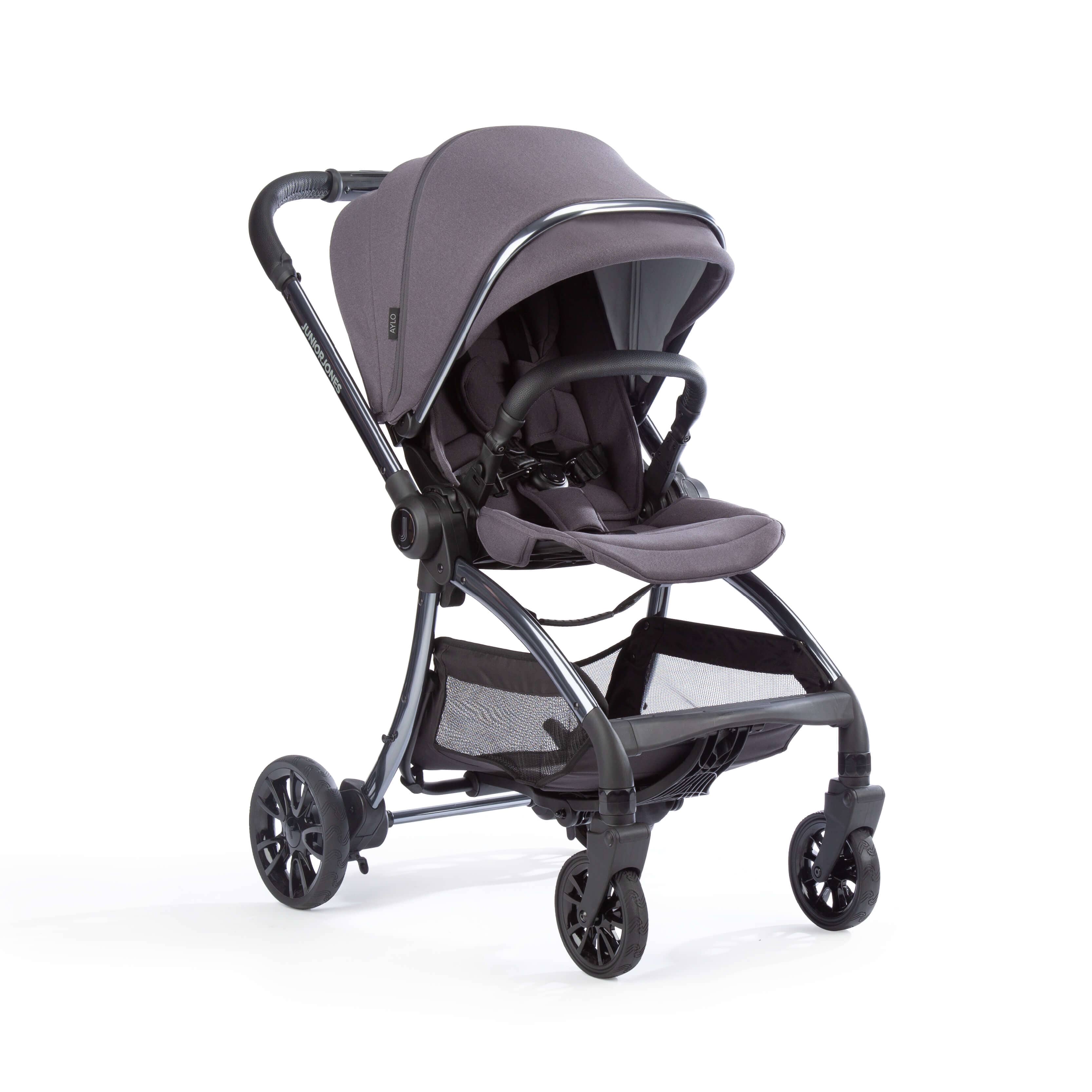 Junior Jones Aylo Dark Slate 11pc Travel System inc Doona Nitro Black Car Seat juniorjones 