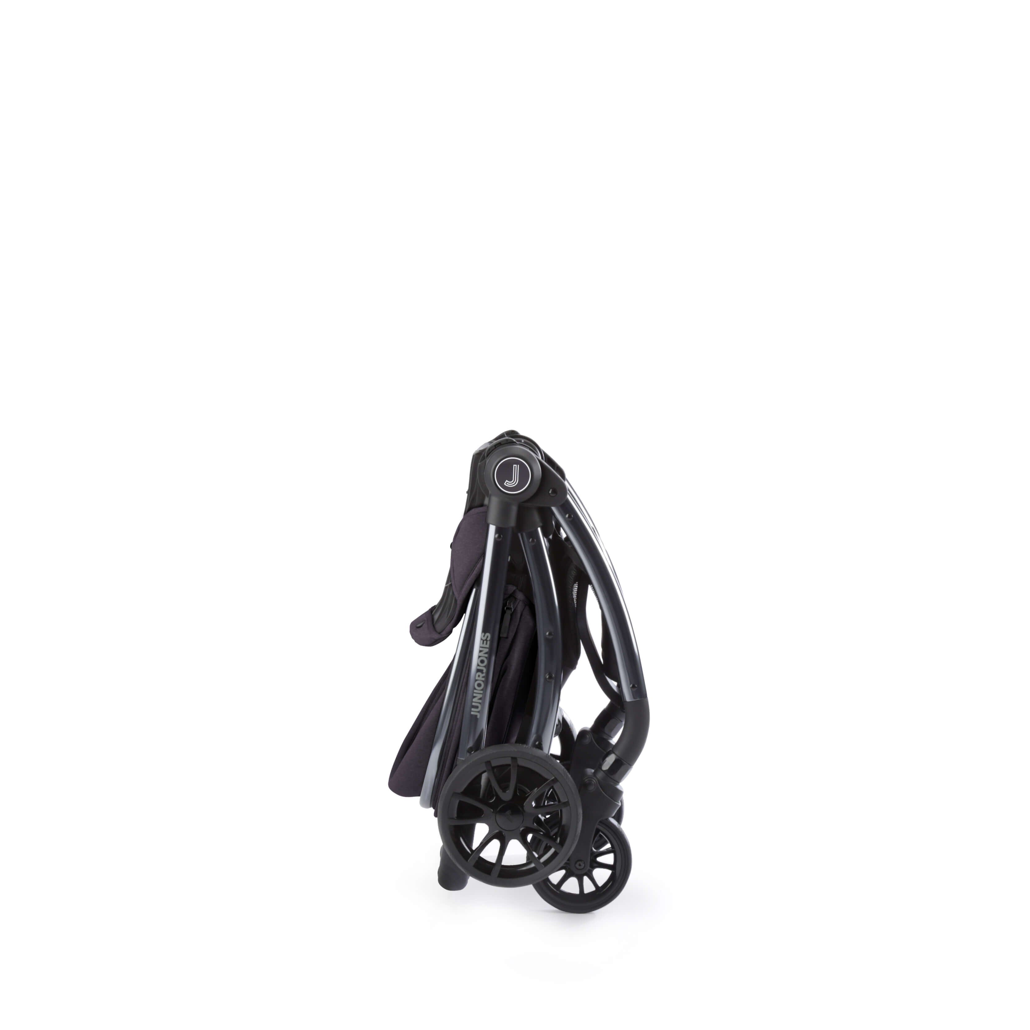 Junior Jones Aylo Rich Black 12pc Travel System inc Cybex Volcano Black Car Seat juniorjones 