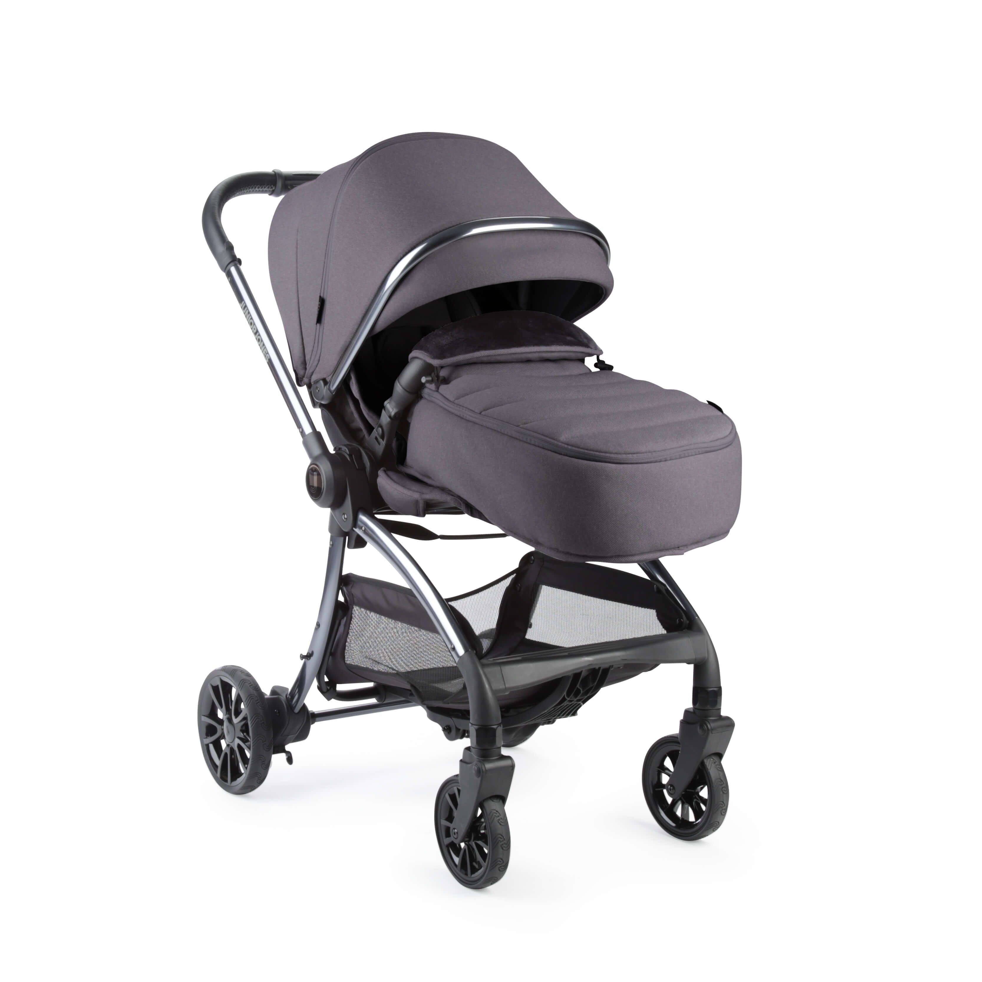 Junior Jones Aylo Dark Slate 11pc Travel System inc Doona Flame Red Car Seat juniorjones 