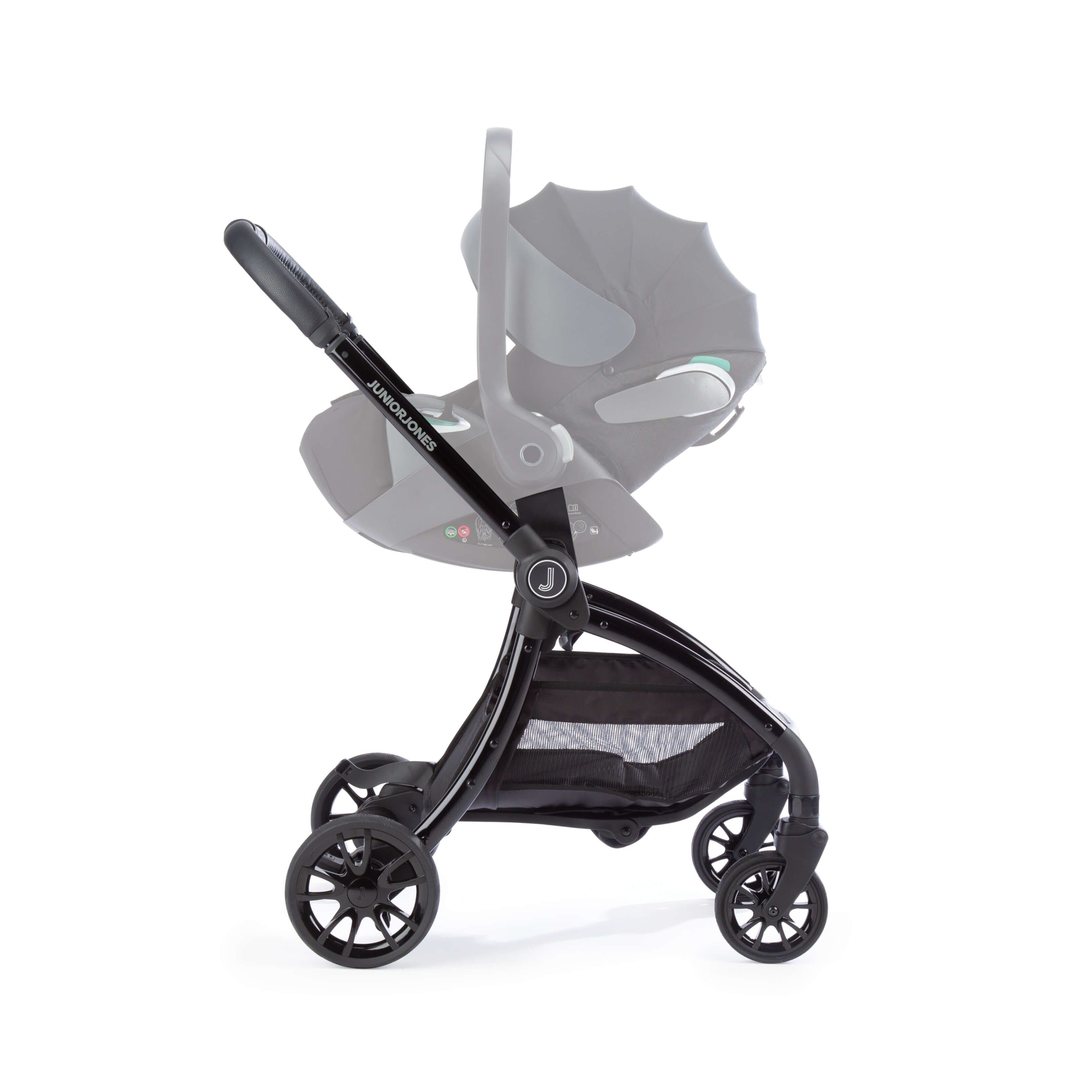 Junior Jones Aylo Grey Marl 6pc Travel System inc Doona Flame Red Car Seat juniorjones 